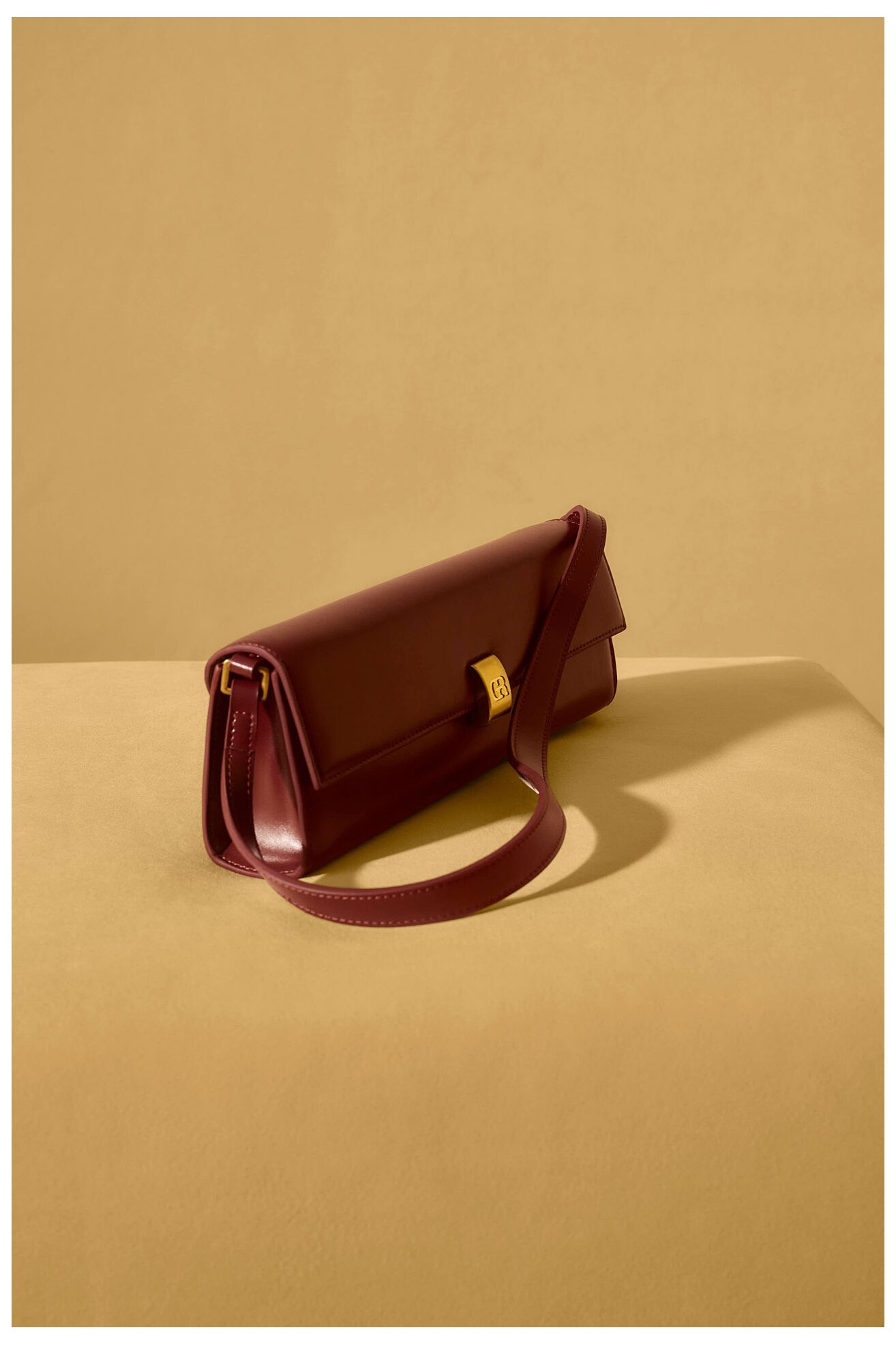 Сумка З Ремінцем Gino Rossi NEL-CS7386-1 БОРДОВИЙ