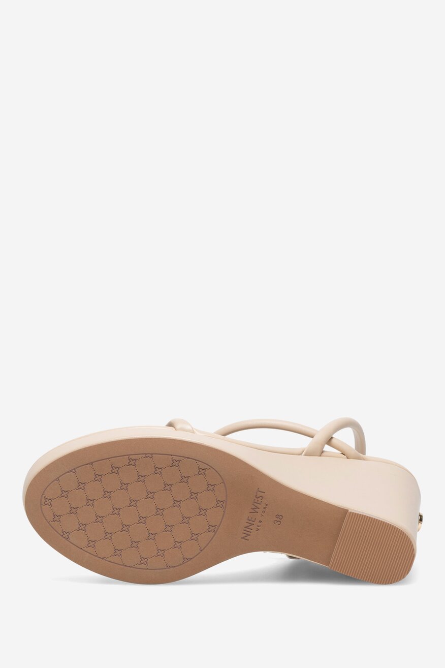 NINE WEST - Sandały na koturnie - 5905588560012