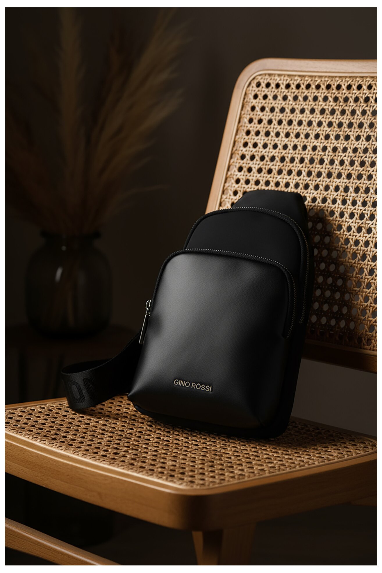 Férfi táska Gino Rossi C-GIN-E-029-05 FEKETE