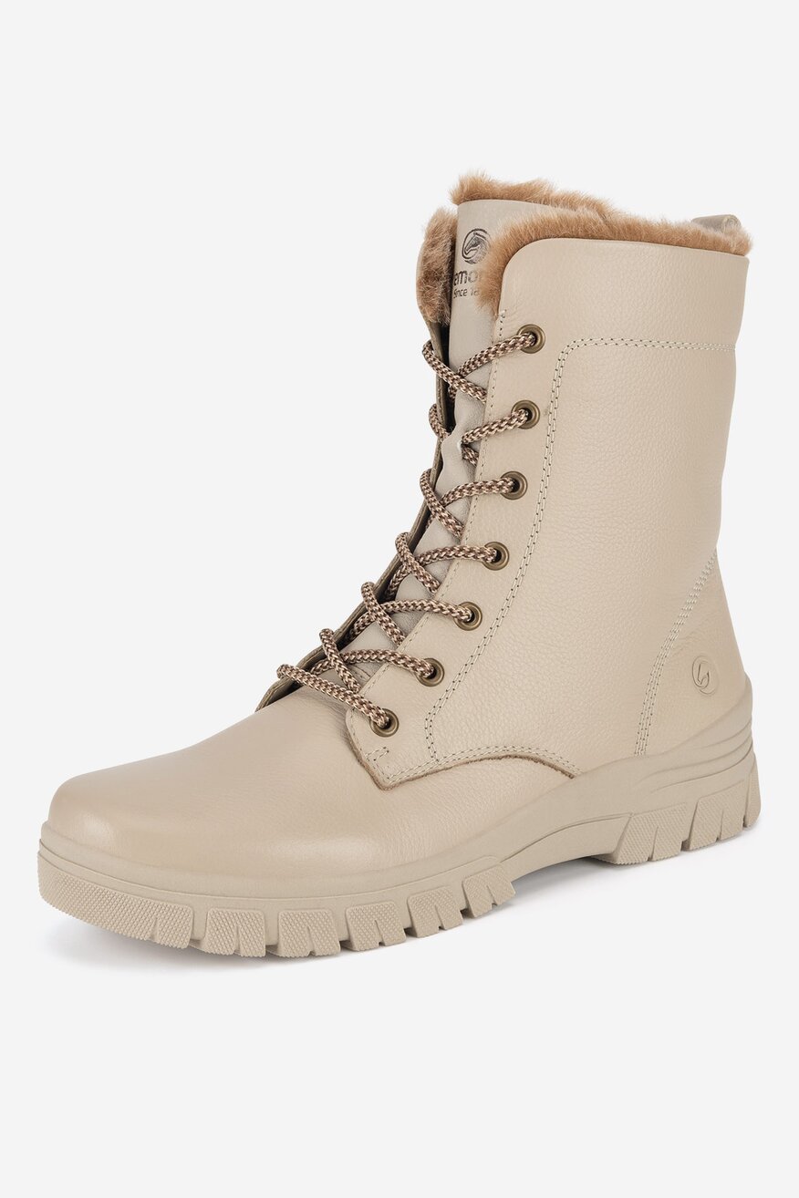Remonte - Trzewiki skórzane ocieplane - 2230068908835