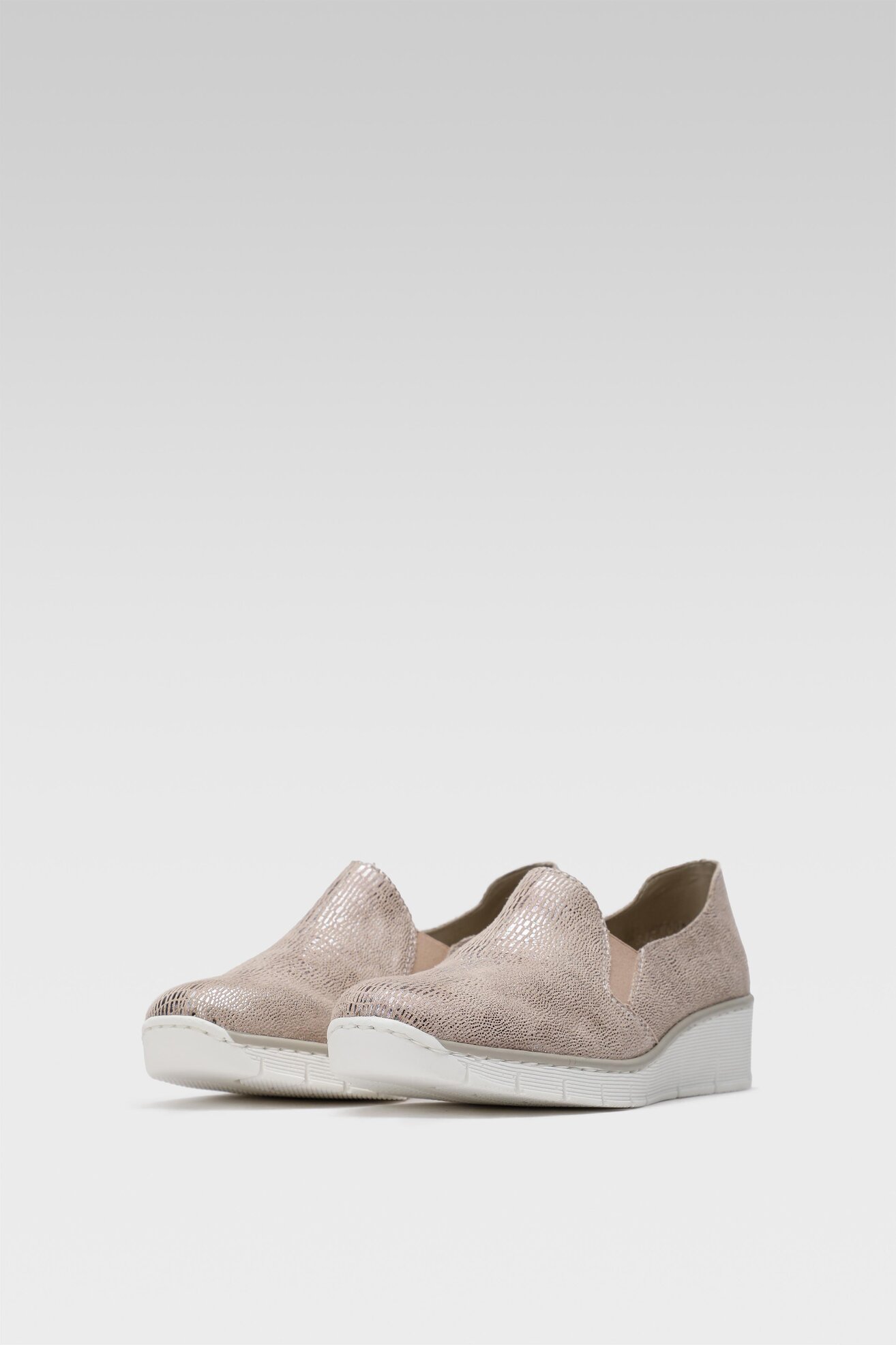 Félcipő Rieker 537B0-62 SÖTÉTBÉZS