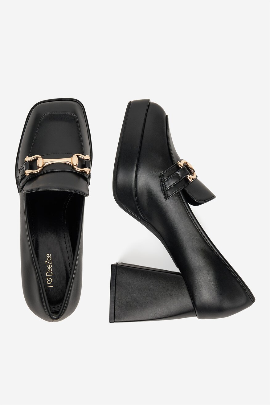 DeeZee - Loafersy na obcasie - 5904410821390
