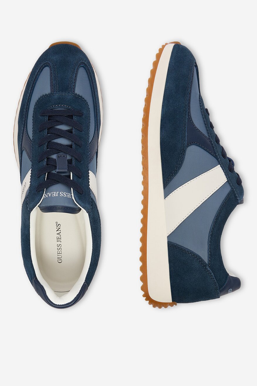 
                GUESS JEANS - Sneakersy skórzane - 5906751955604