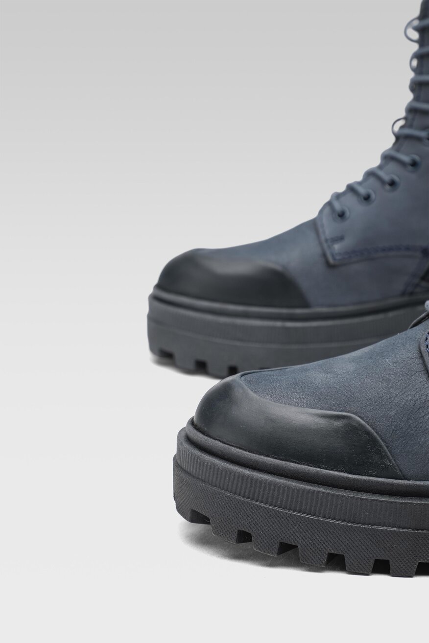 
                Lasocki - Skórzane trzewiki granatowe - 5904248880224