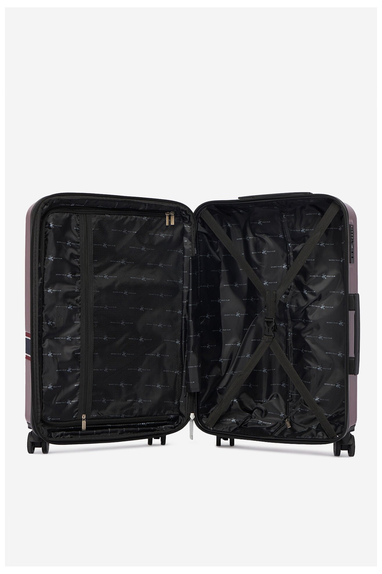 Bőrönd Beverly Hills Polo Club CEO-BHPC-M-007-08-BURGUNDY BORDÓ