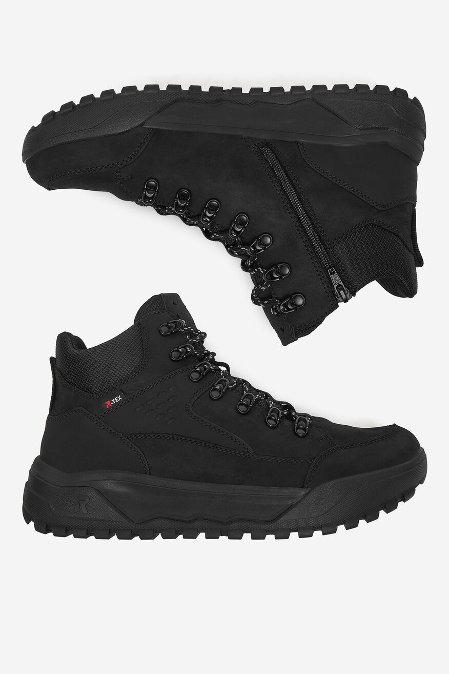 Rieker - Trzewiki skórzane ocieplane - 2230085547857