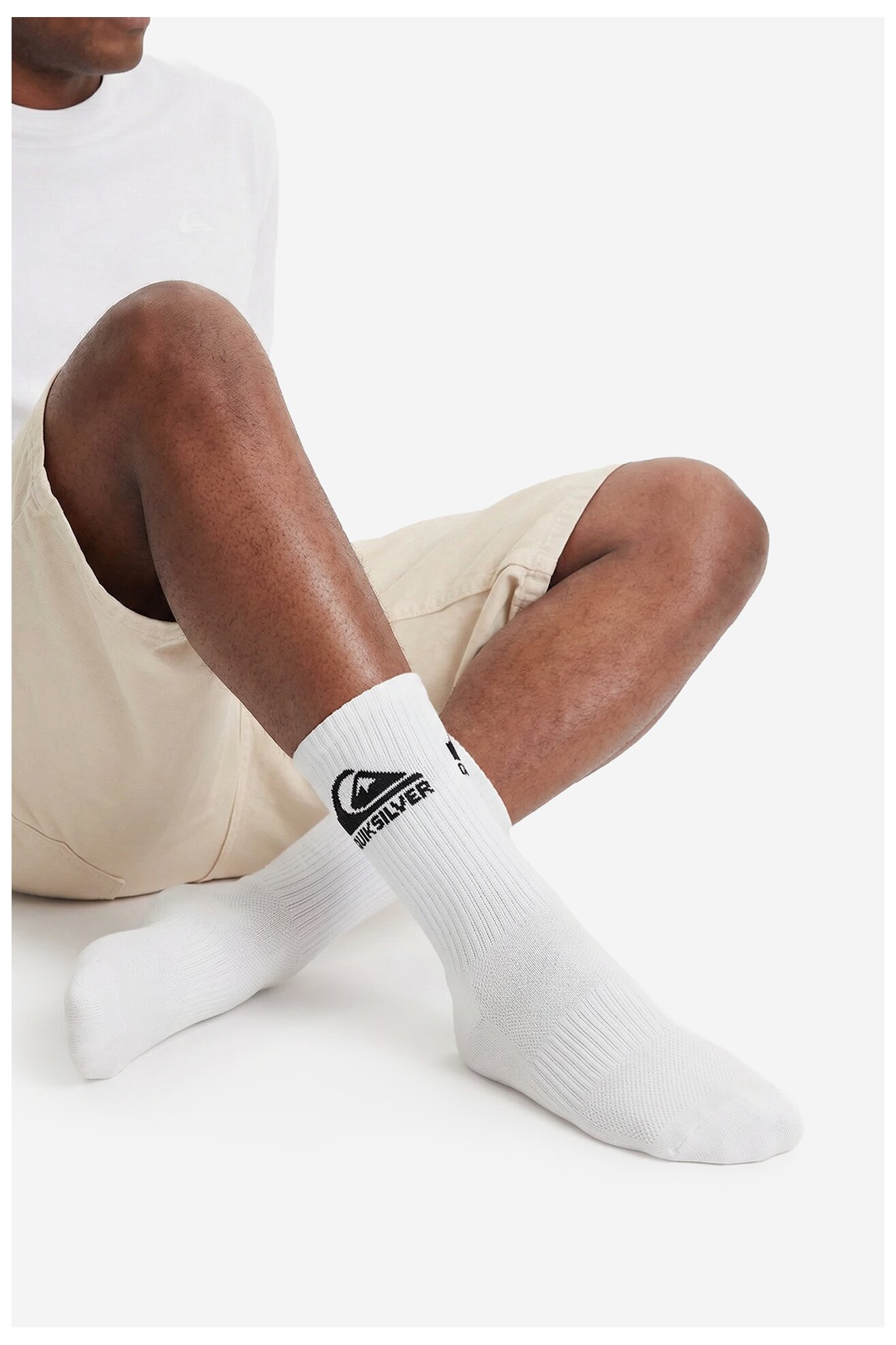 Zokni QUIKSILVER AS_QUIKSILVER_101W_SS25 (3-PACK) FEHÉR