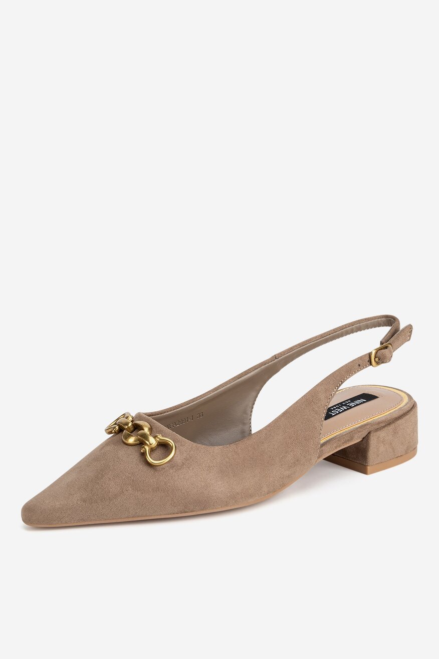 NINE WEST - Baleriny z odkrytą piętą - 5905588889830