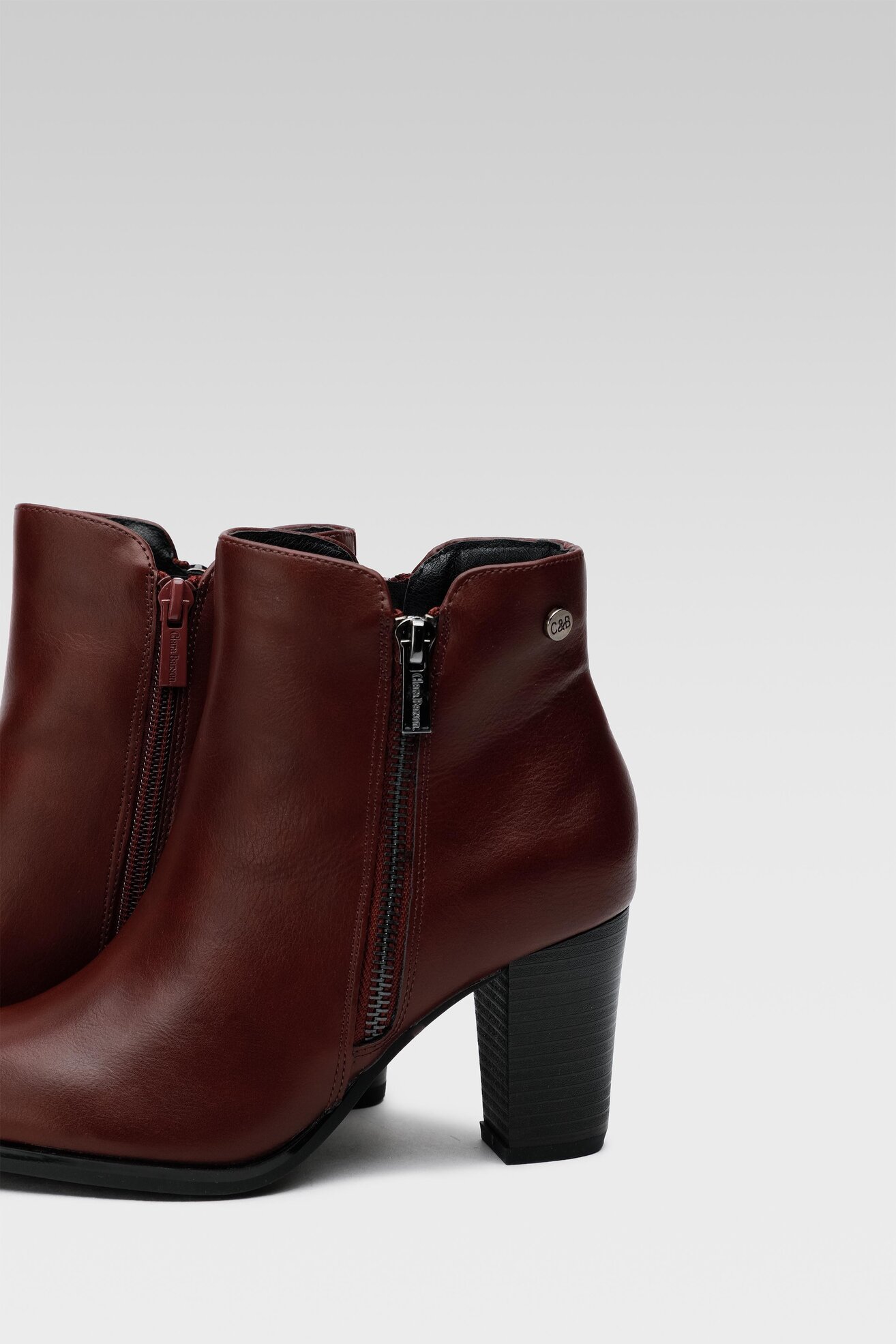 Botki Clara Barson WYL3207-2 Bordowy