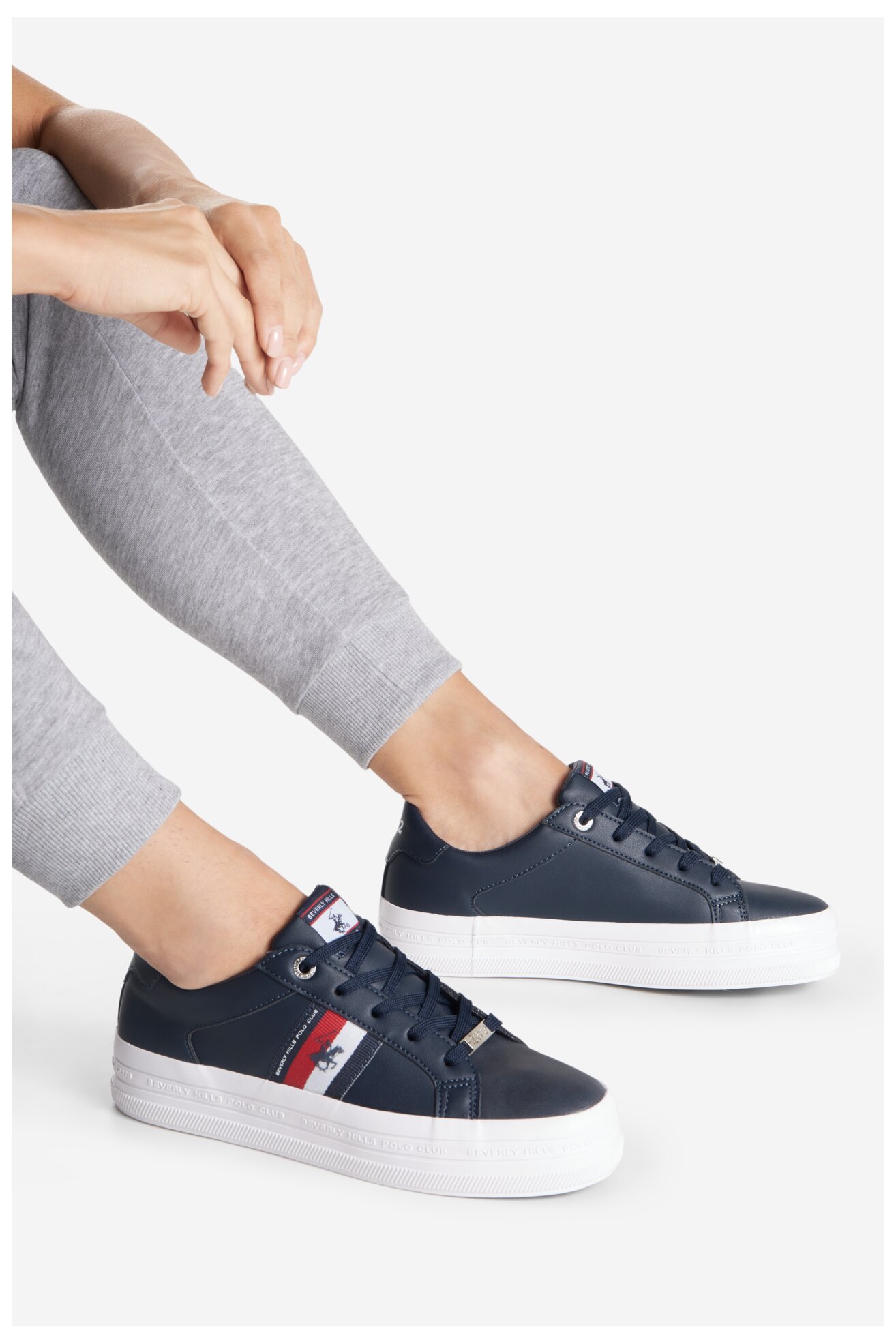 Trampki Beverly Hills Polo Club V12-721 Granatowy