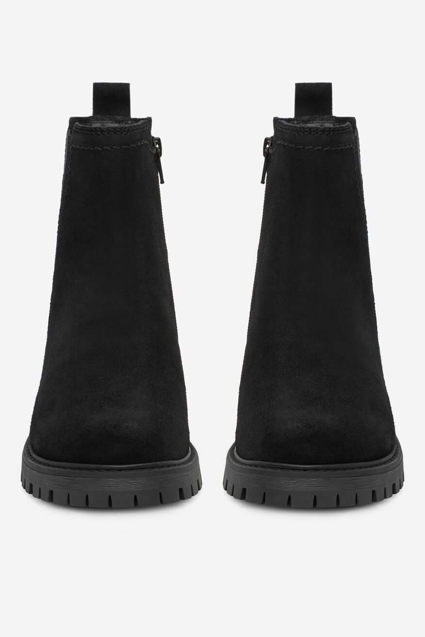 
                Lasocki - Botki skórzane ocieplane - 5906751227305