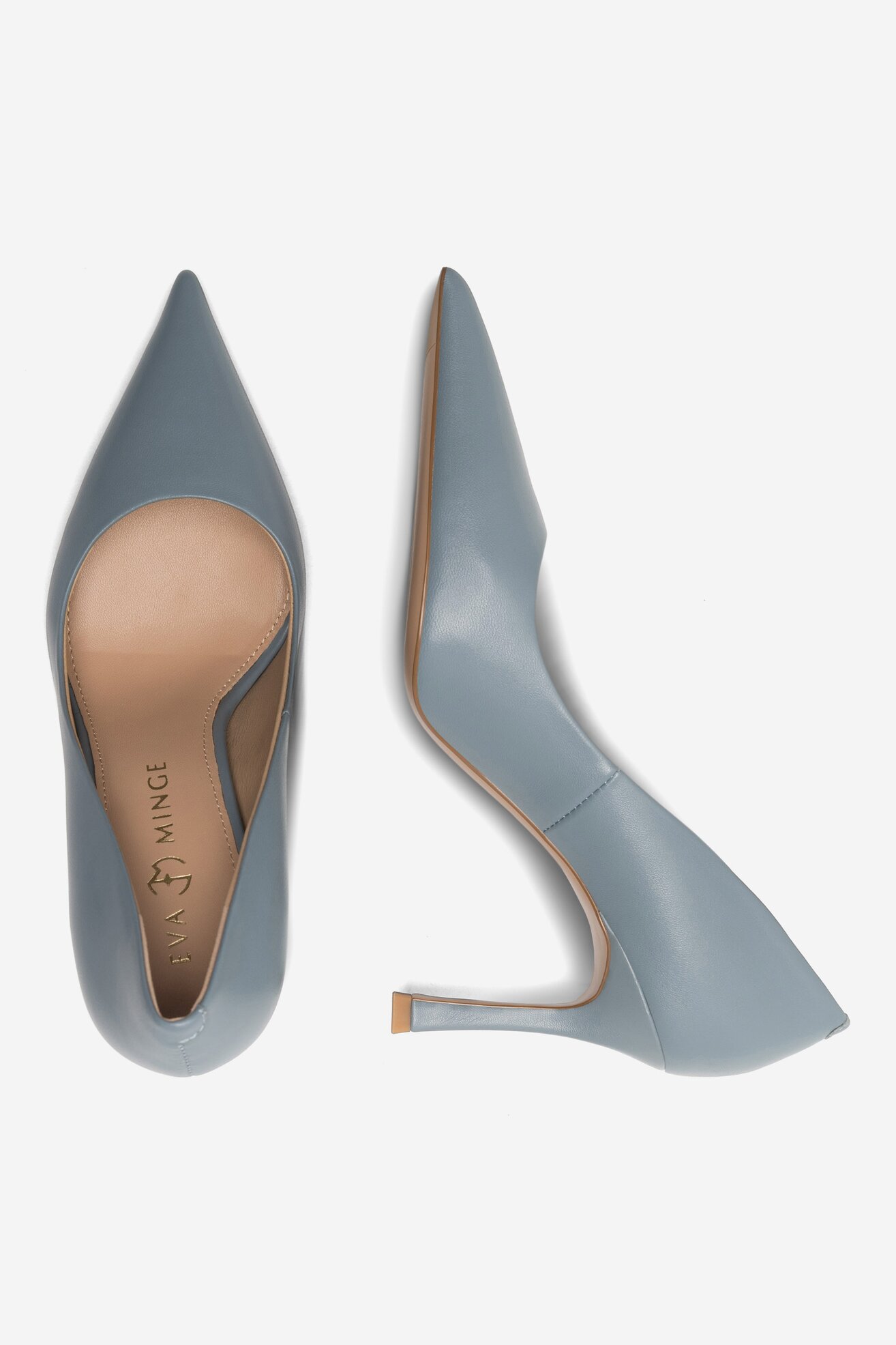 Czółenka EVA MINGE EVORA-V1278-08-8 Jeansowy