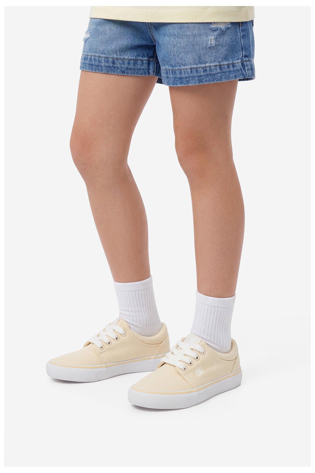 Platnena obuća DC Shoes CEOWB-LEA-ZL-DC001-DZ ŽUTA