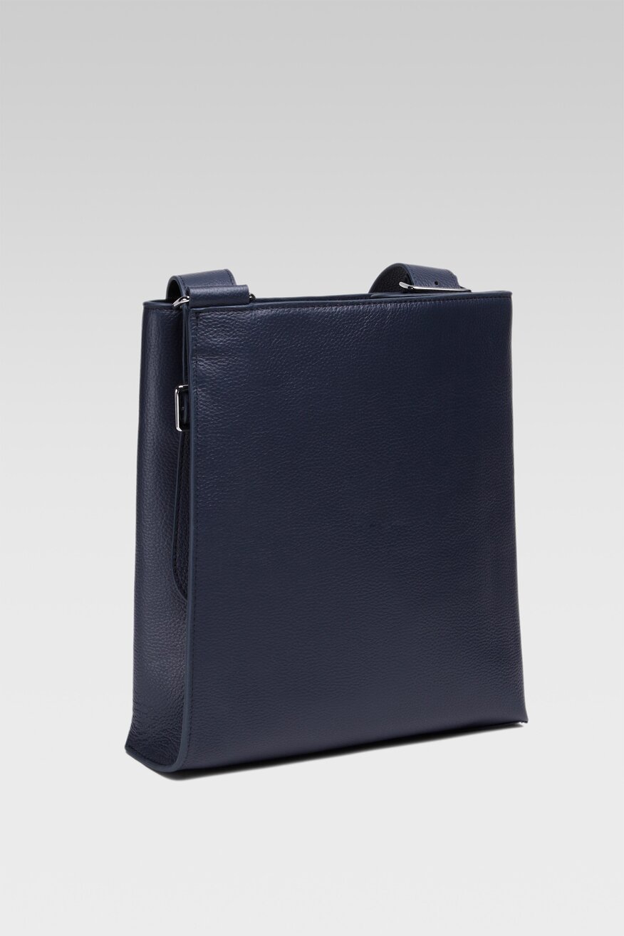 
                Lasocki - Torebka skórzana granatowa - 5904248995997