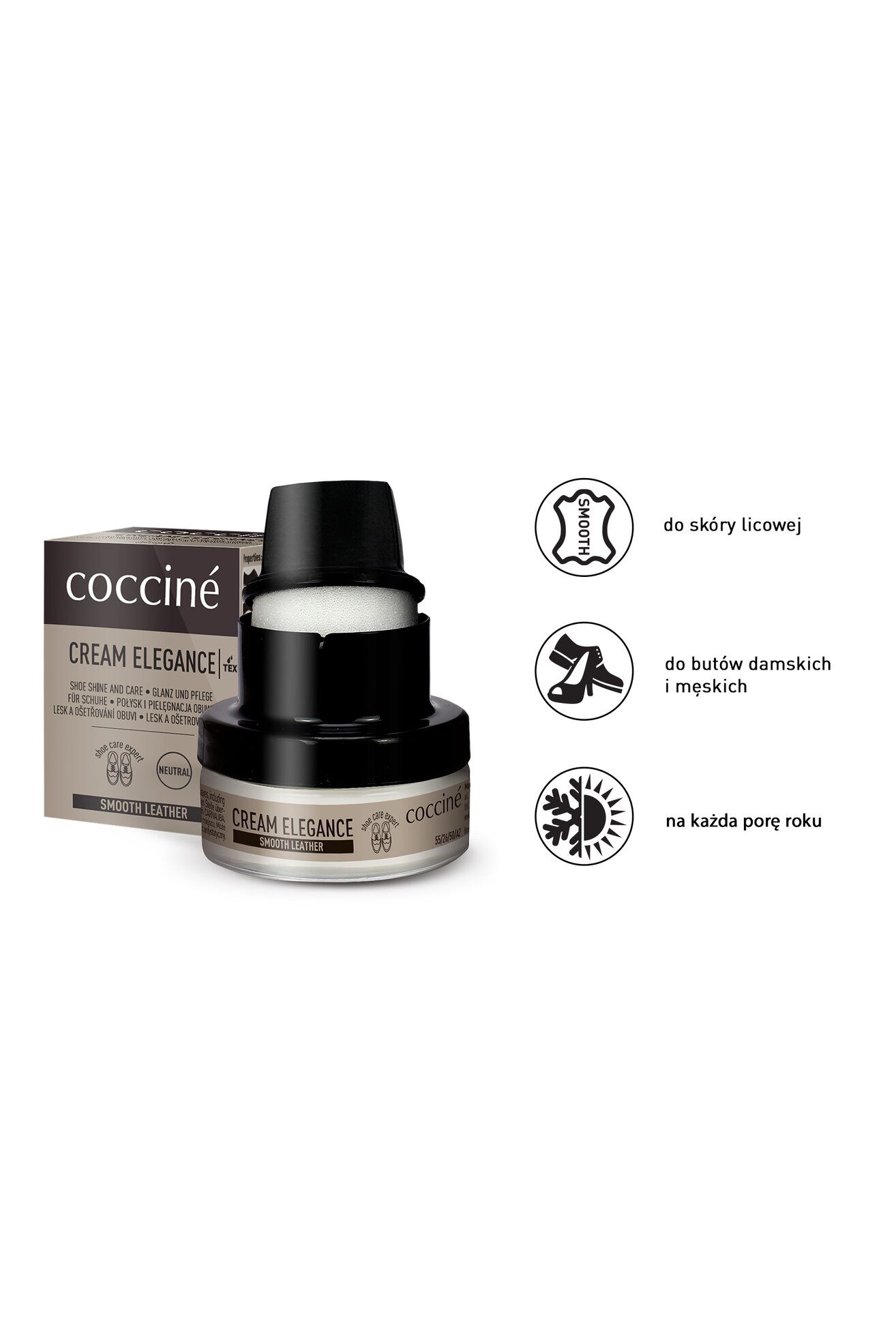 Kosmetyki do obuwia Coccine CREAM ELEGANCE 50 ml v.A Czarny