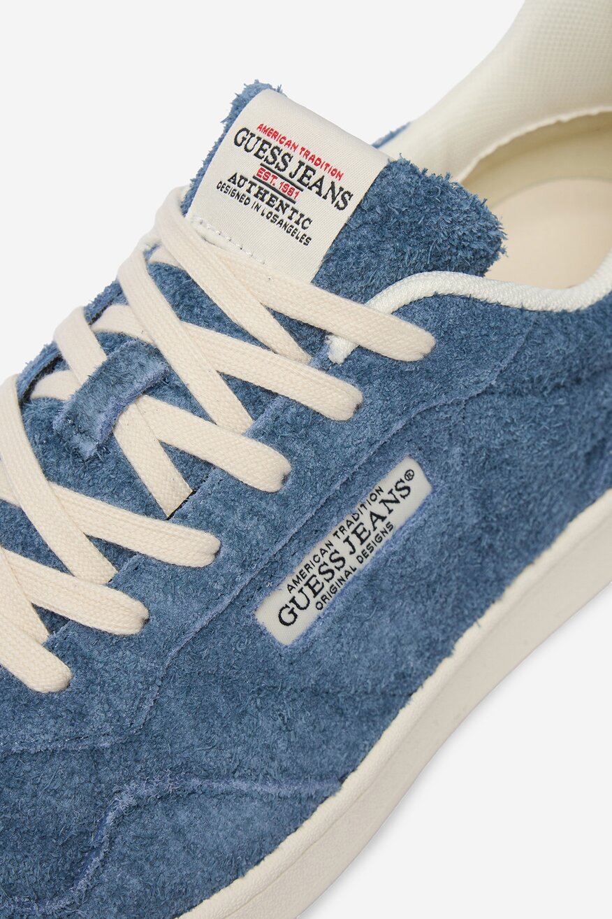 
                GUESS JEANS - Sneakersy skórzane - 5906751657331