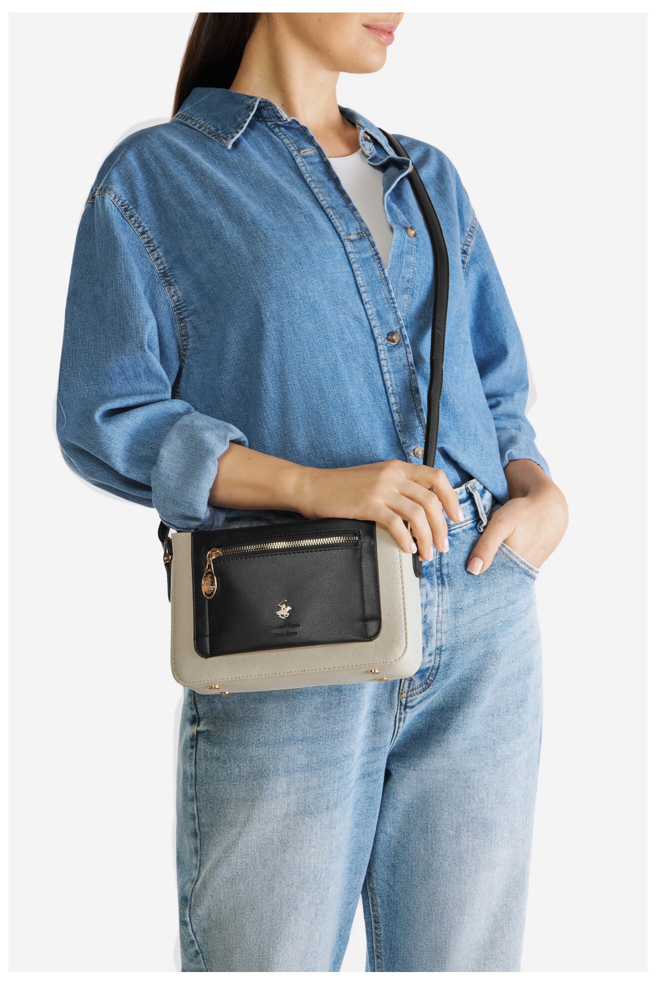 Kézitáska Beverly Hills Polo Club BHPC-C-001-07 FEKETE