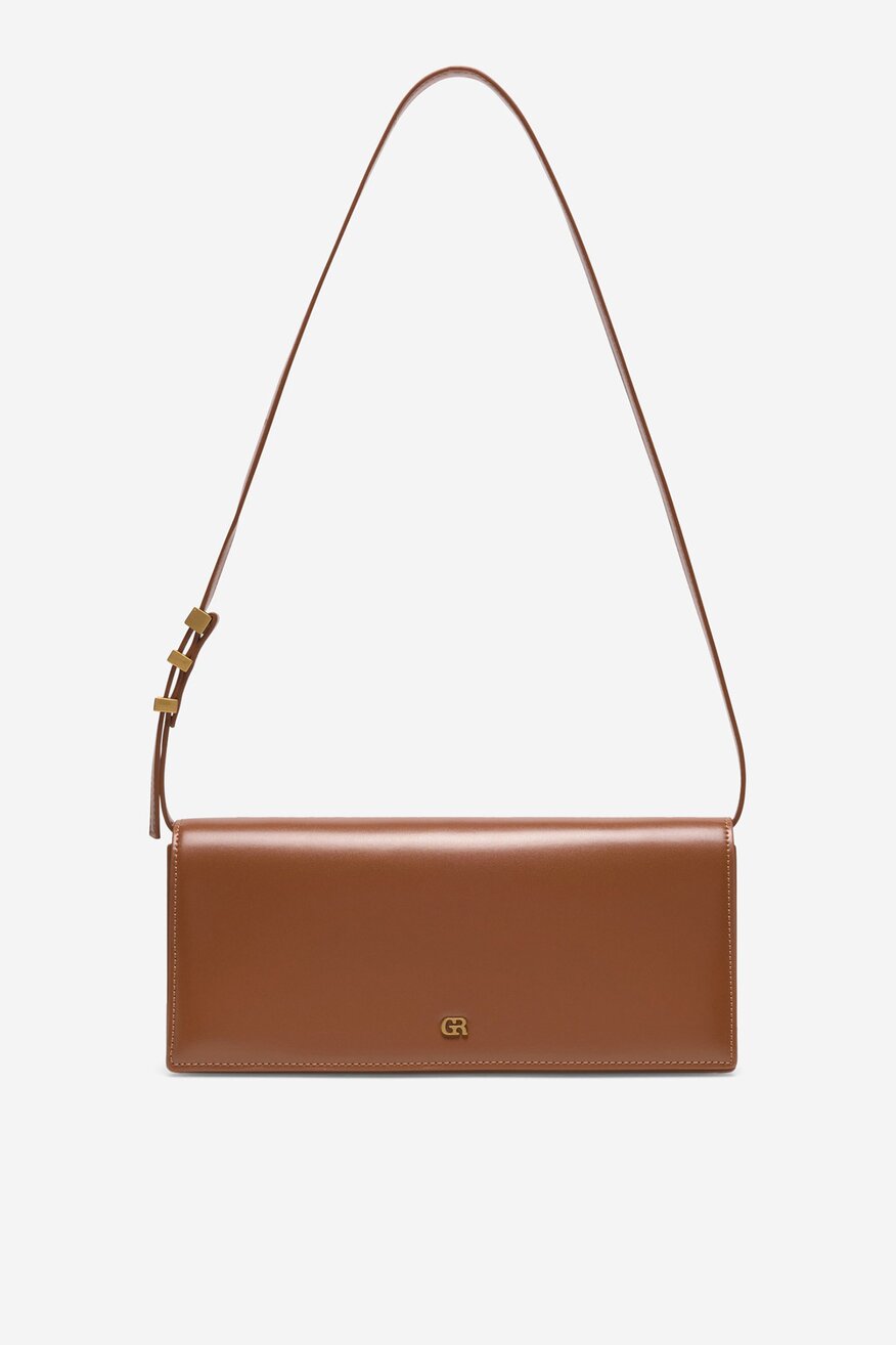 Gino Rossi - Mała skórzana torebka kopertówka - 5905588540182