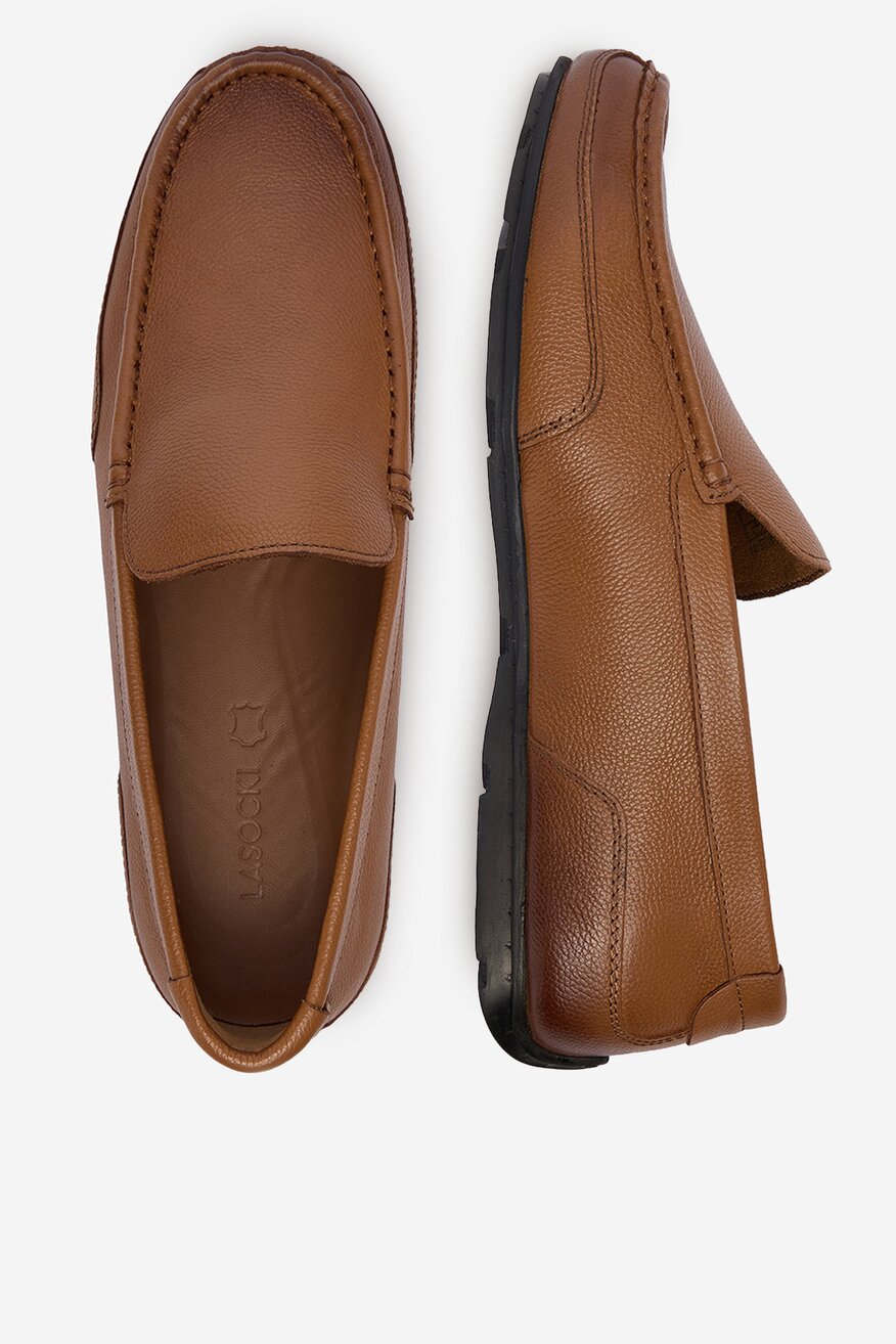 
                Lasocki - Mokasyny skórzane - 5906751787687