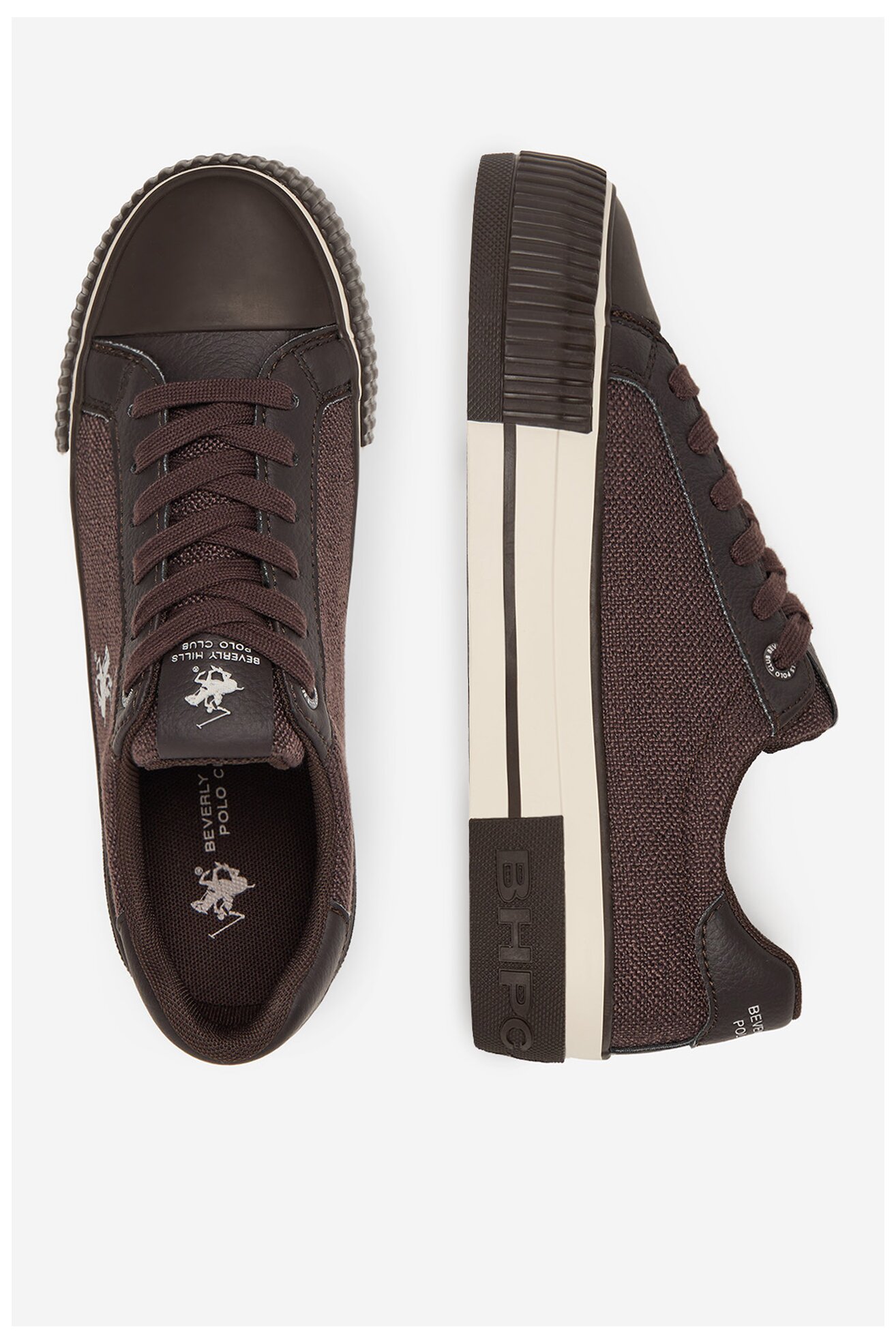 Trampki Beverly Hills Polo Club CEO-BHPC064W Brązowy