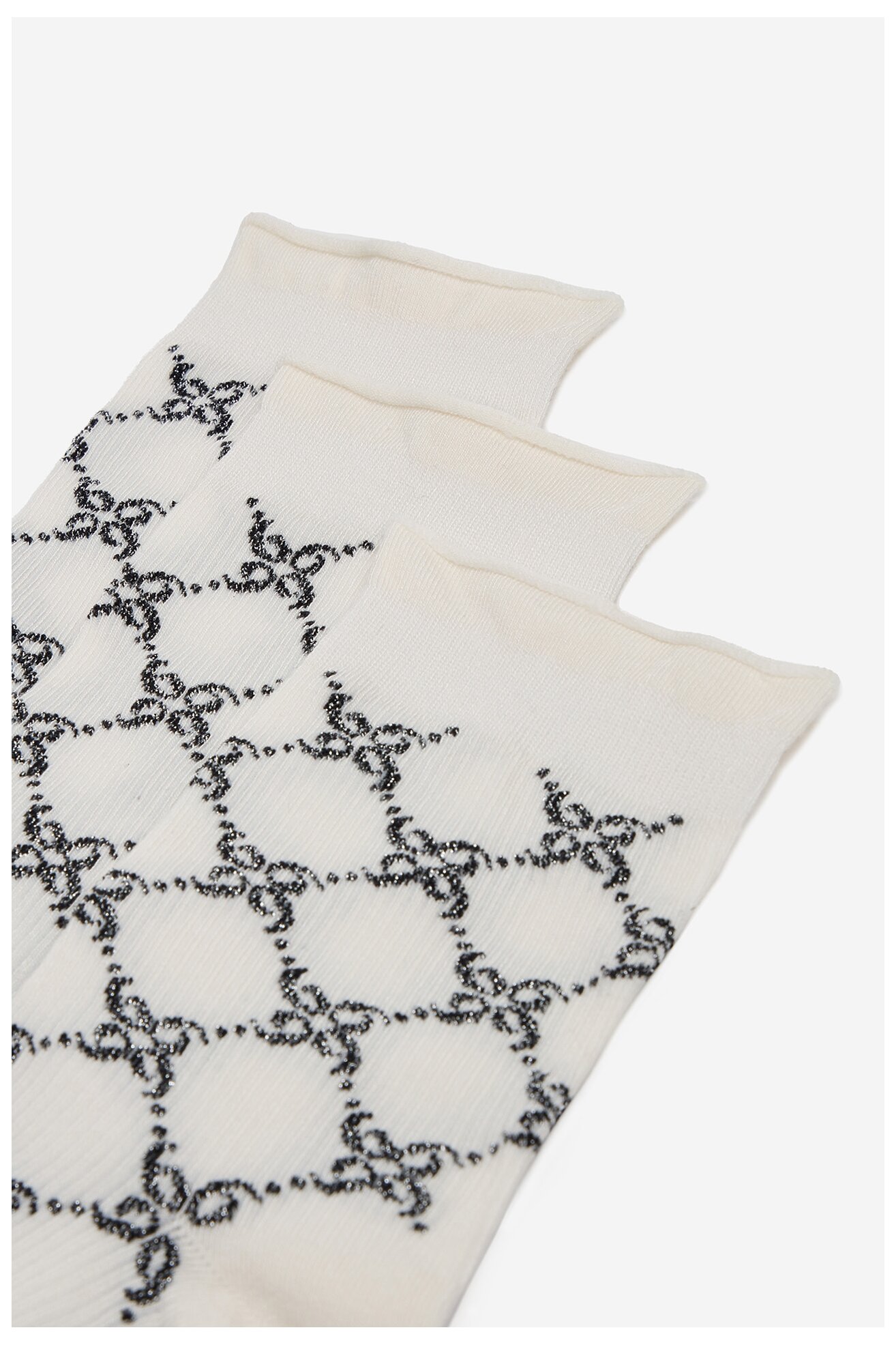 Skarpetki NINE WEST CEO_BR_NW_SILVER_01_Z_AW25 (3 PACK) Biały