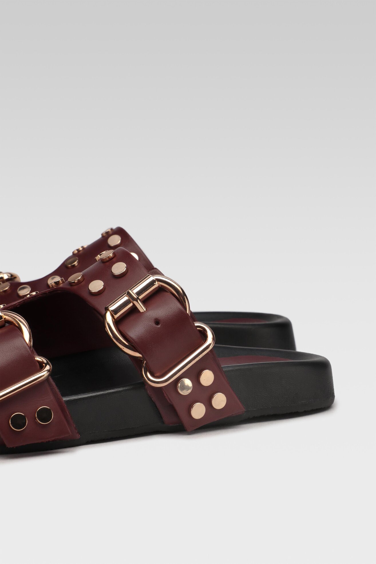 Klapki Gino Rossi LMS-A95 Bordowy