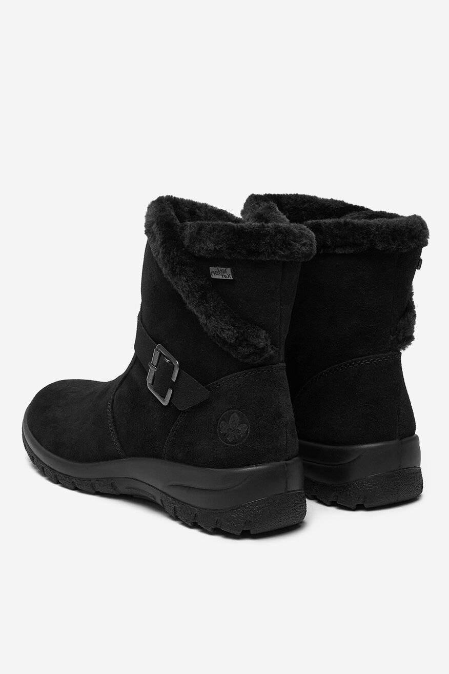 
                Rieker - Botki zamszowe ocieplane - 2230085550154