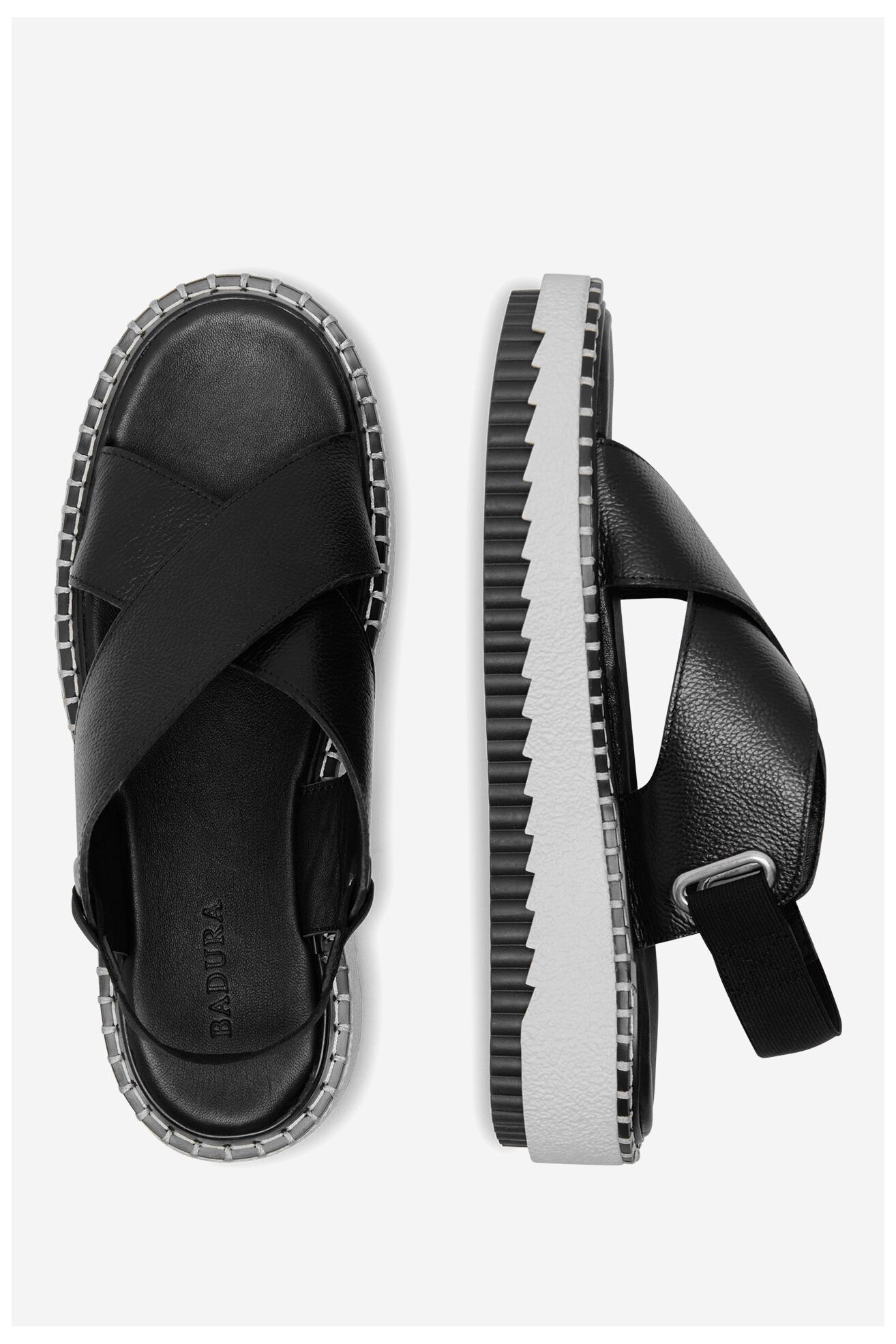 Sandały Badura BEKI-01W3-003 Czarny