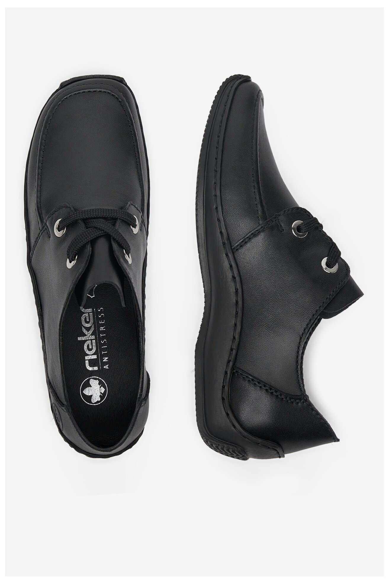 Półbuty Rieker L1719-00 Czarny