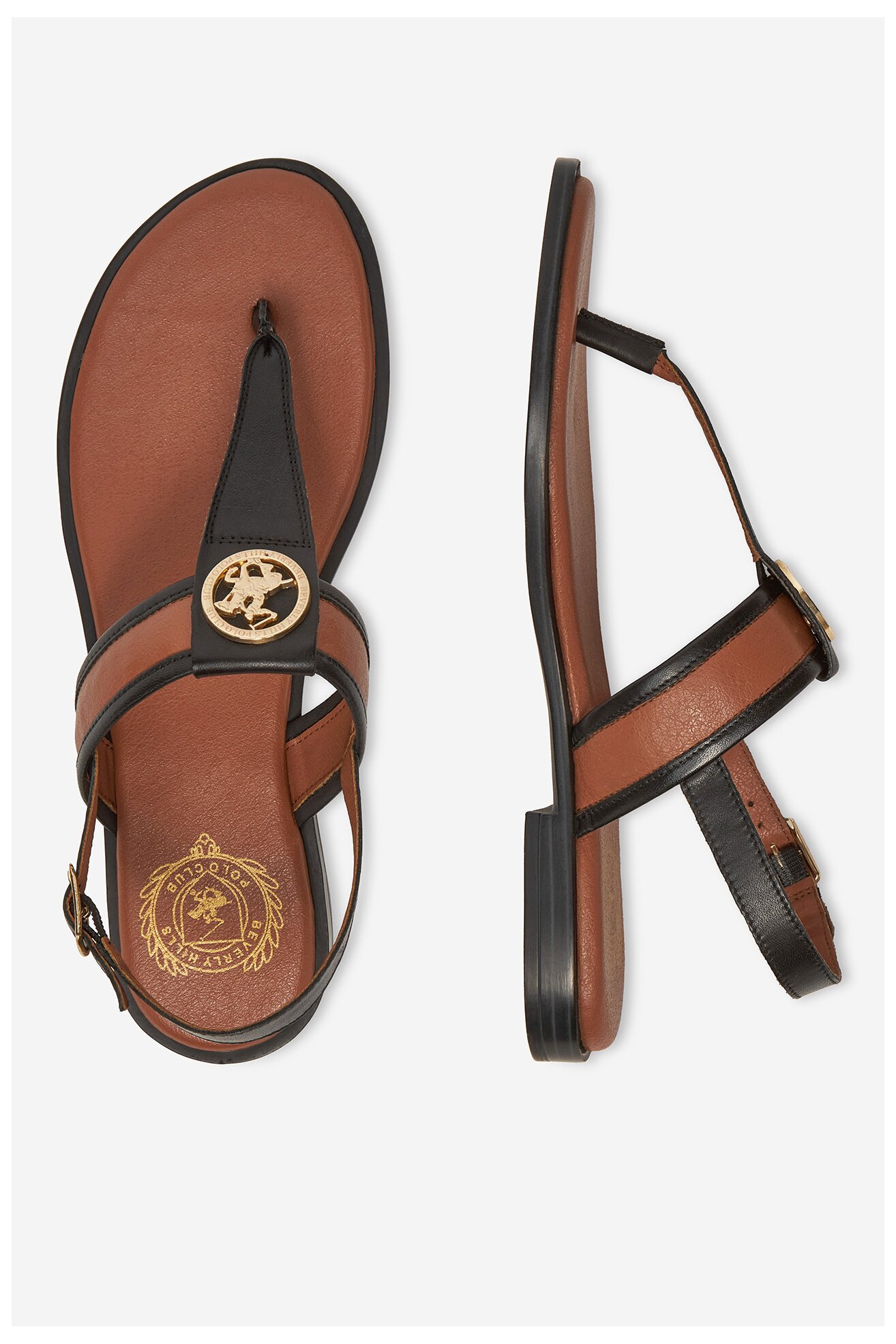 Sandały Beverly Hills Polo Club WI16-BAGA-03 Camel