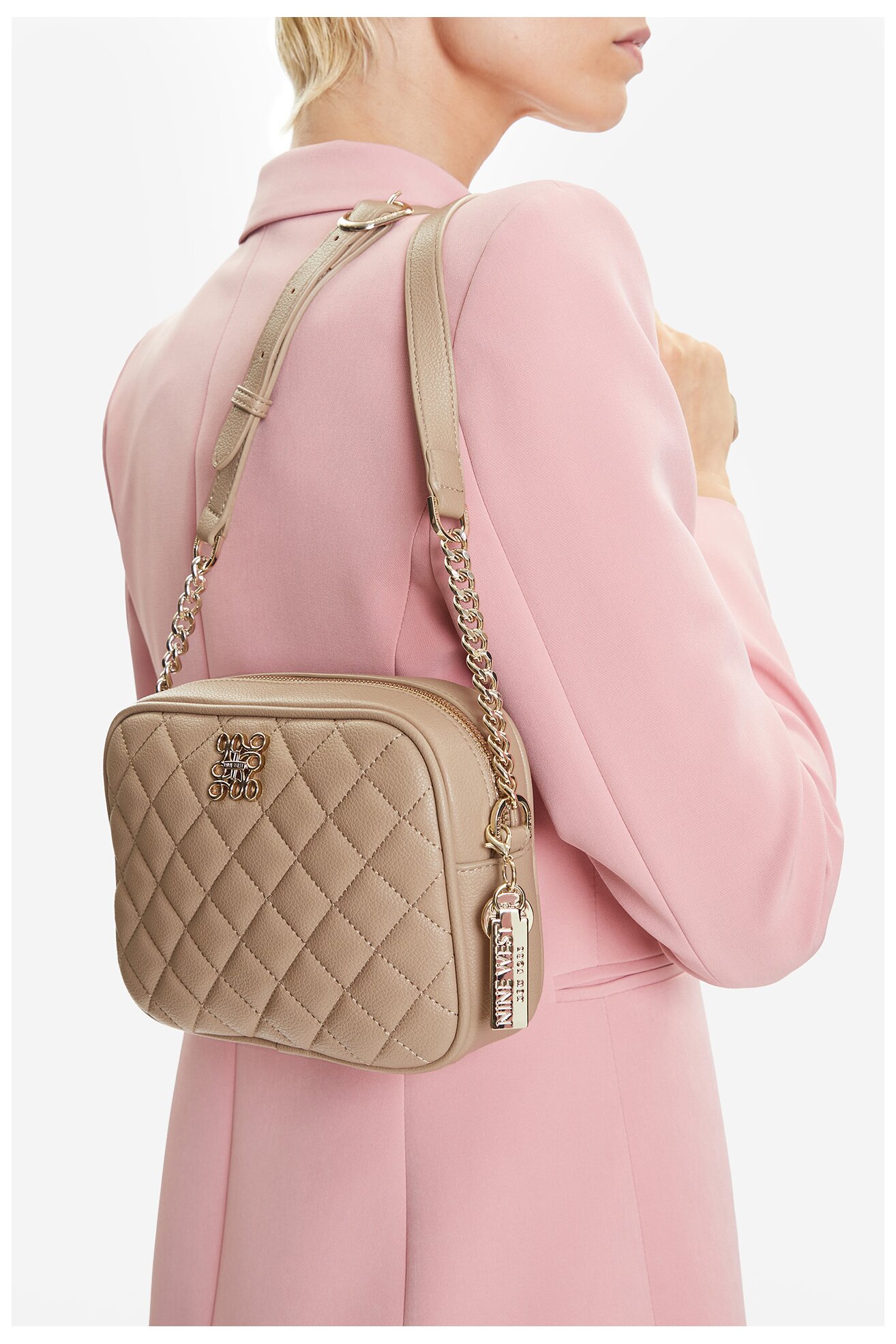 Geantă de mână NINE WEST CEO-GEORGIA-JH5825-NW BEJ