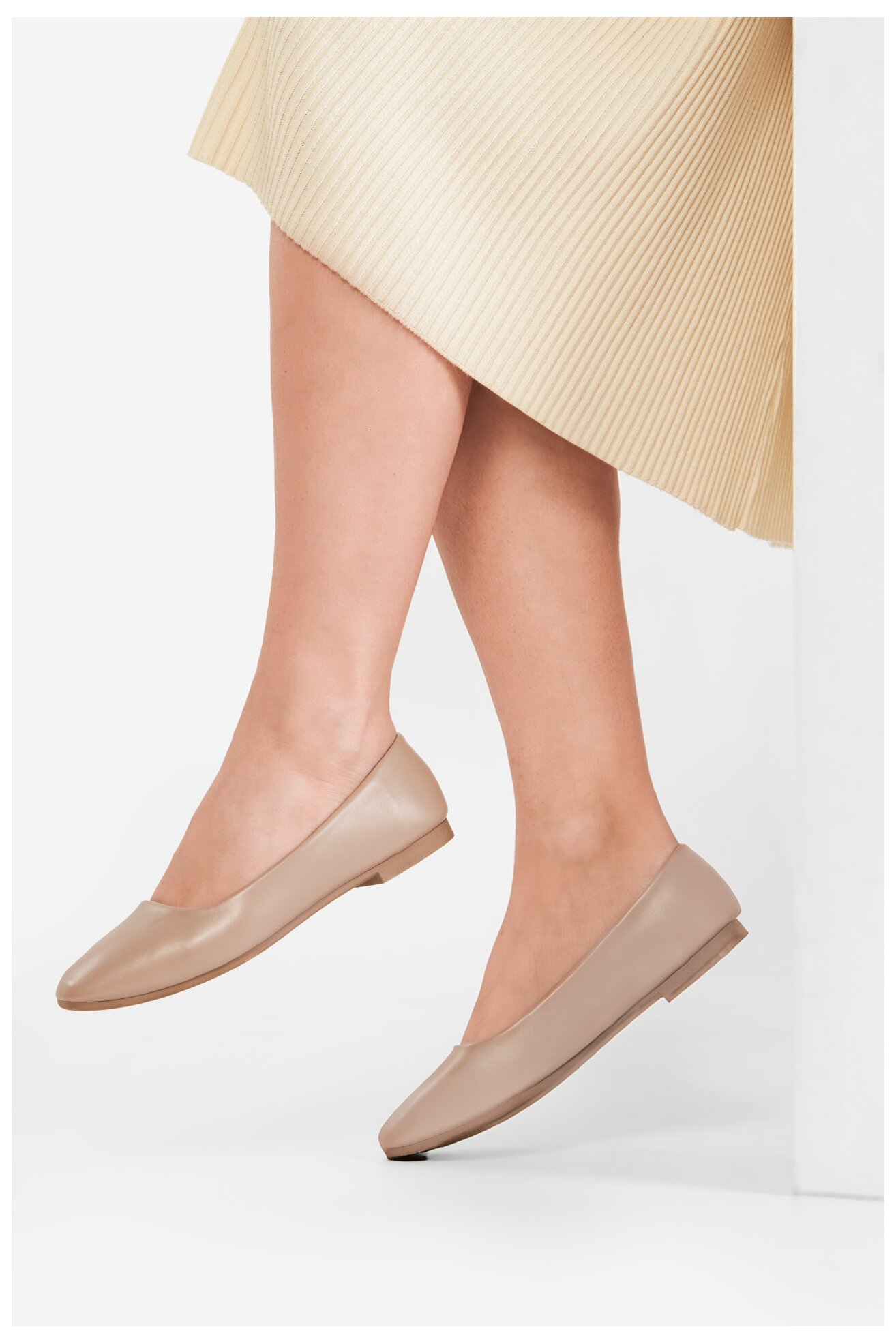 Baleriny Jenny R245594434 Beżowy