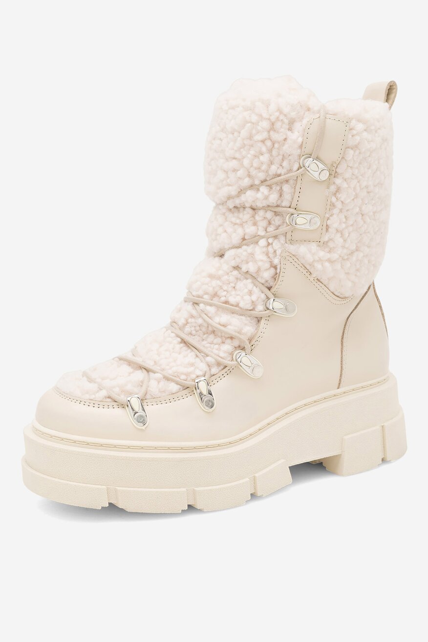 Badura - Trzewiki skórzane ocieplane - 5905588141235