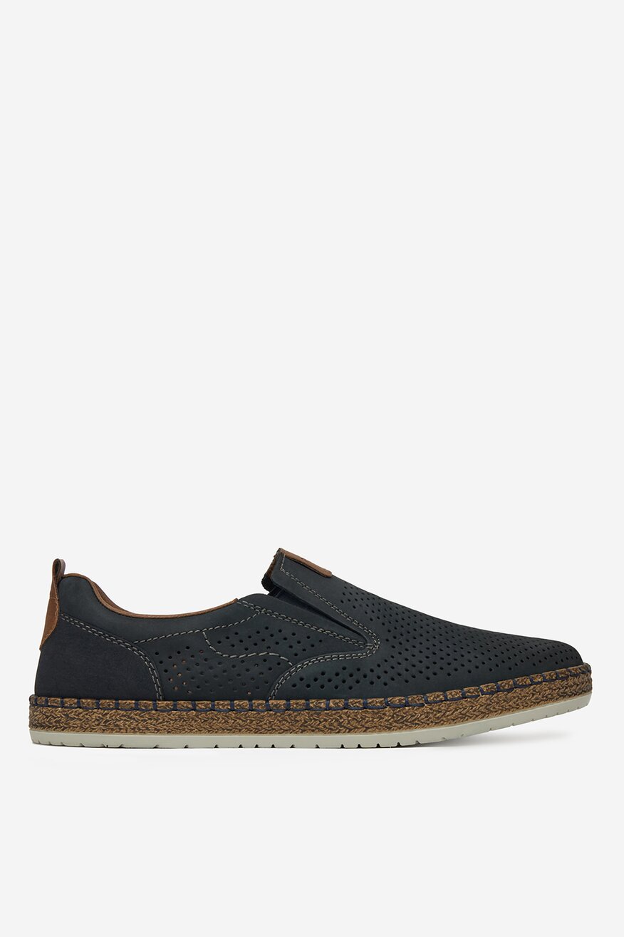 Rieker - Espadryle skórzane - 2230078408523