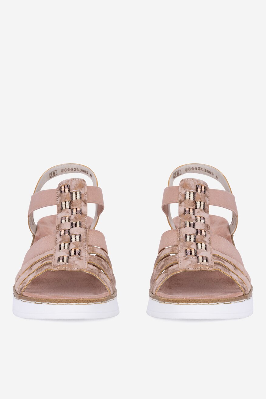 
                Rieker - Sandały na koturnie - 2230056171142