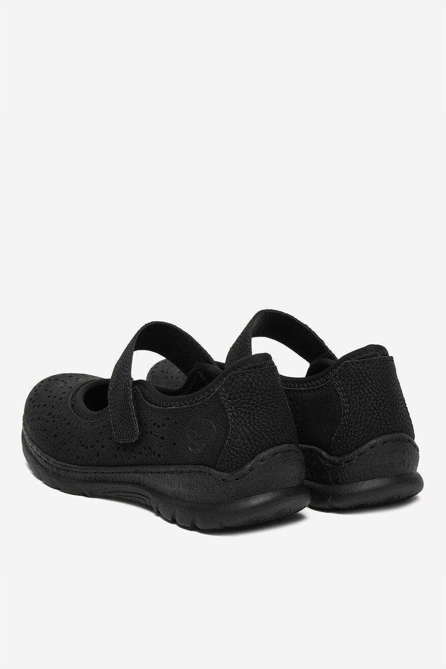 
                Baleriny Rieker FEKETE - 5906751483176