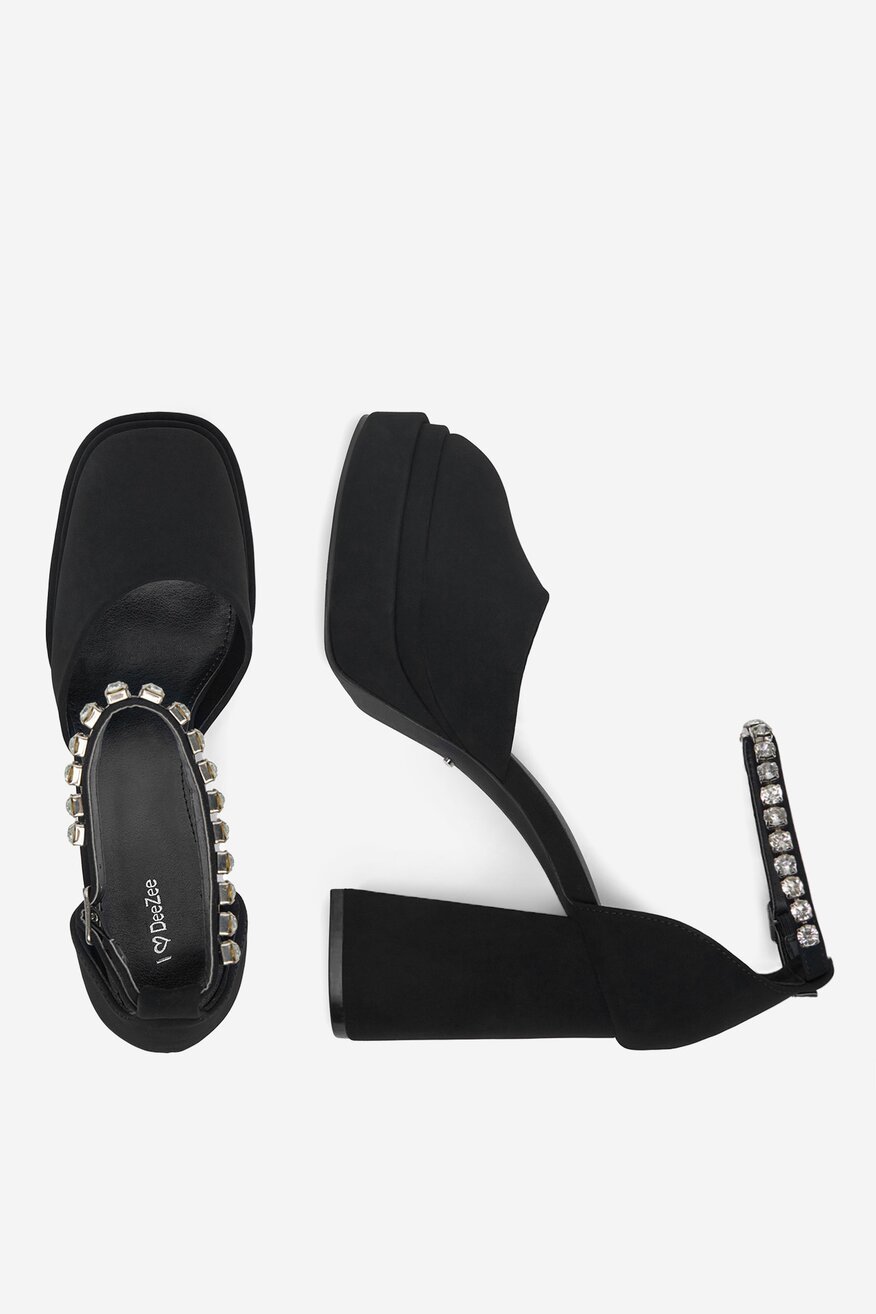 Pantofi cu toc DeeZee NEGRU - 5904410884470