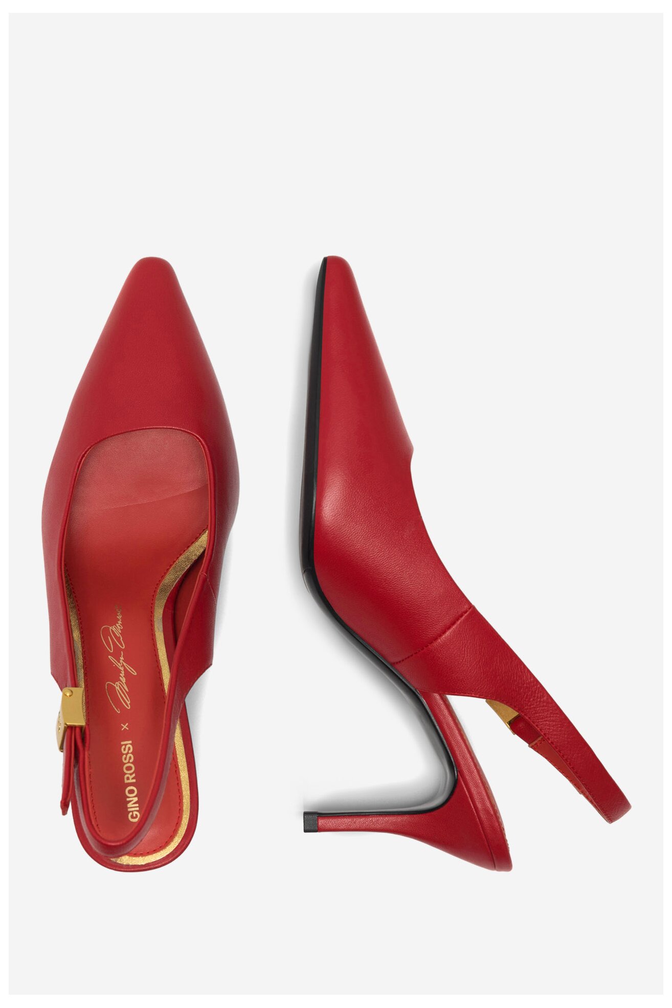 Czółenka Gino Rossi ELLEN-SLT623-61 Czerwony