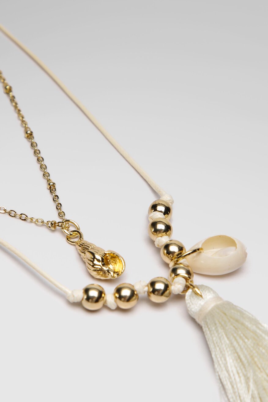 ACCCESSORIES - Naszyjnik metaliczny złoty - 5904248663827