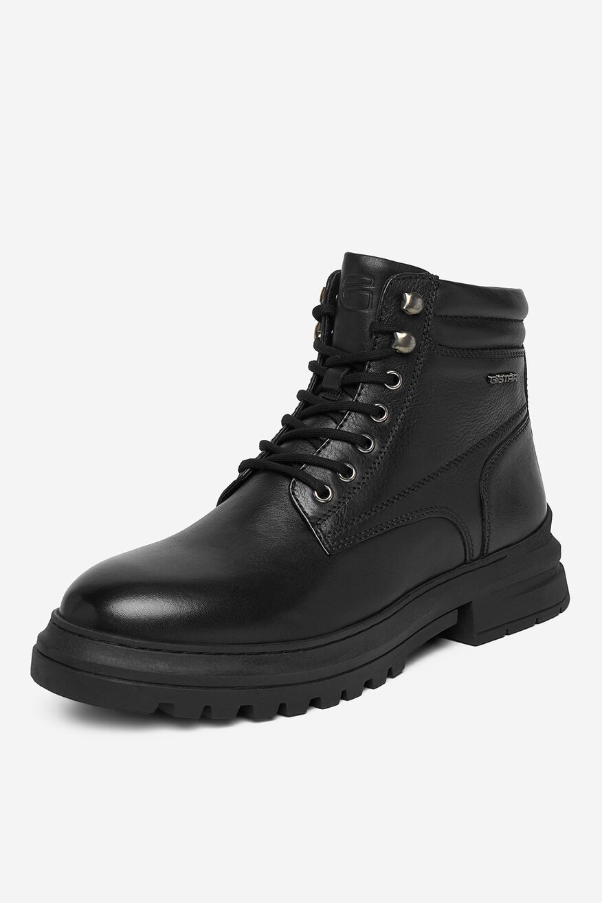 G-STAR RAW - Skórzane trzewiki z suwakiem - 5906751503355