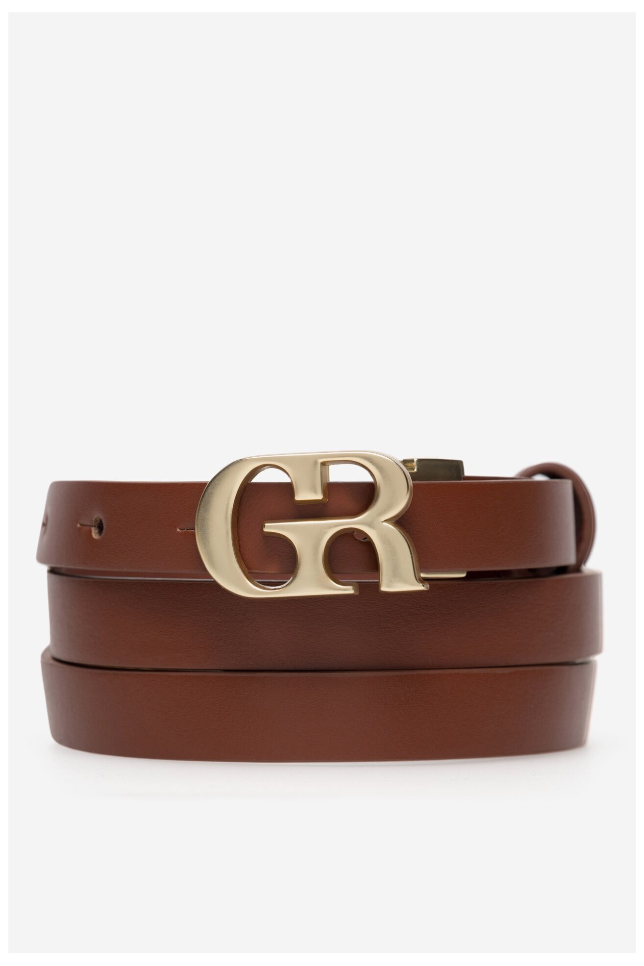 Dámský pásek Gino Rossi BLYL23007 HNĚDÁ