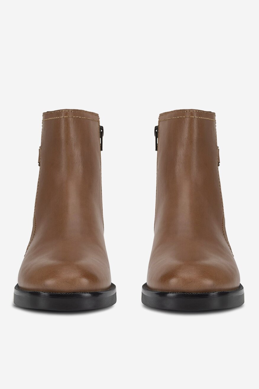 
                Lasocki - Botki skórzane ocieplane - 5905588965985