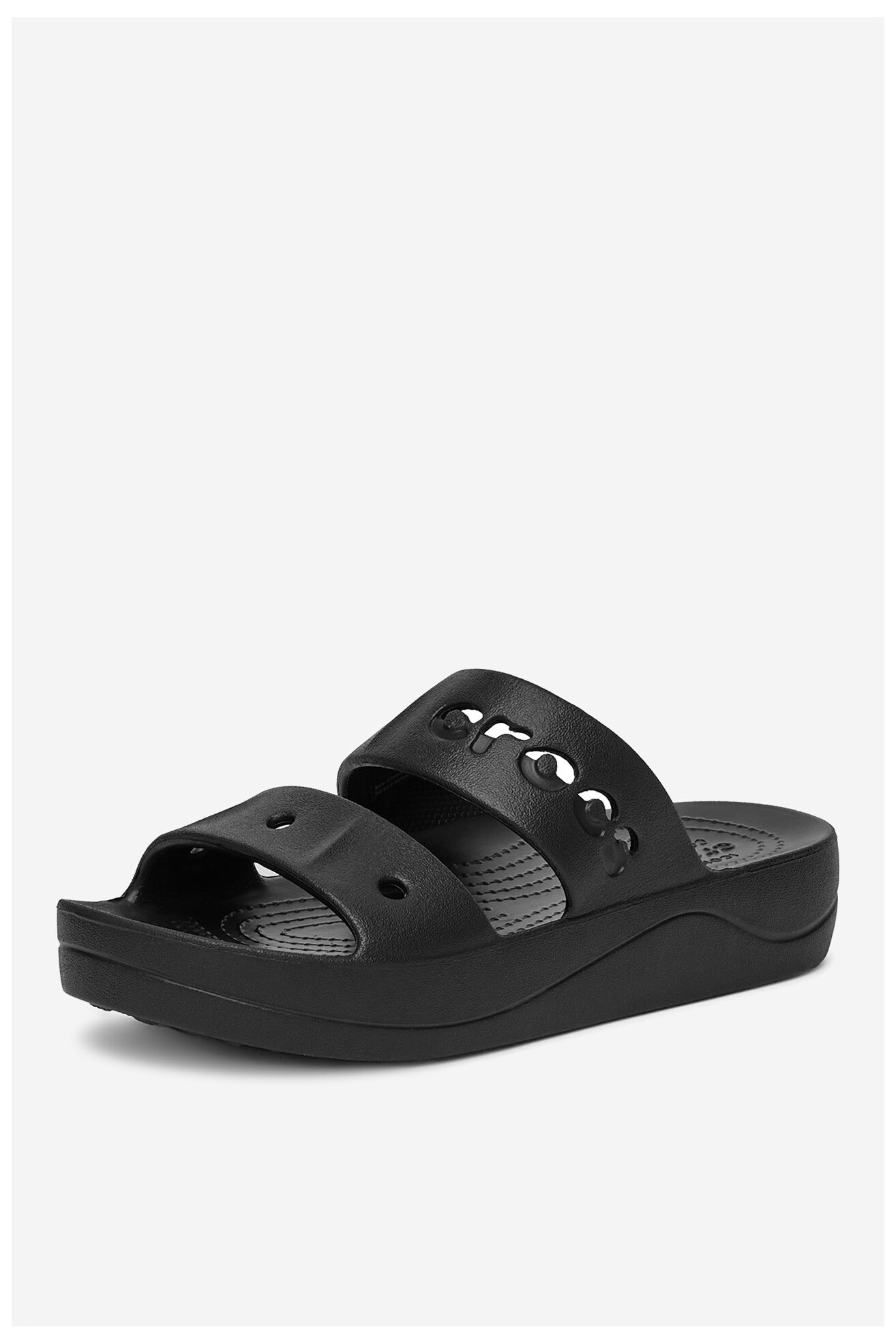 Klapki basenowe Crocs BAYA PLATFORM SANDAL 208188-001 Czarny