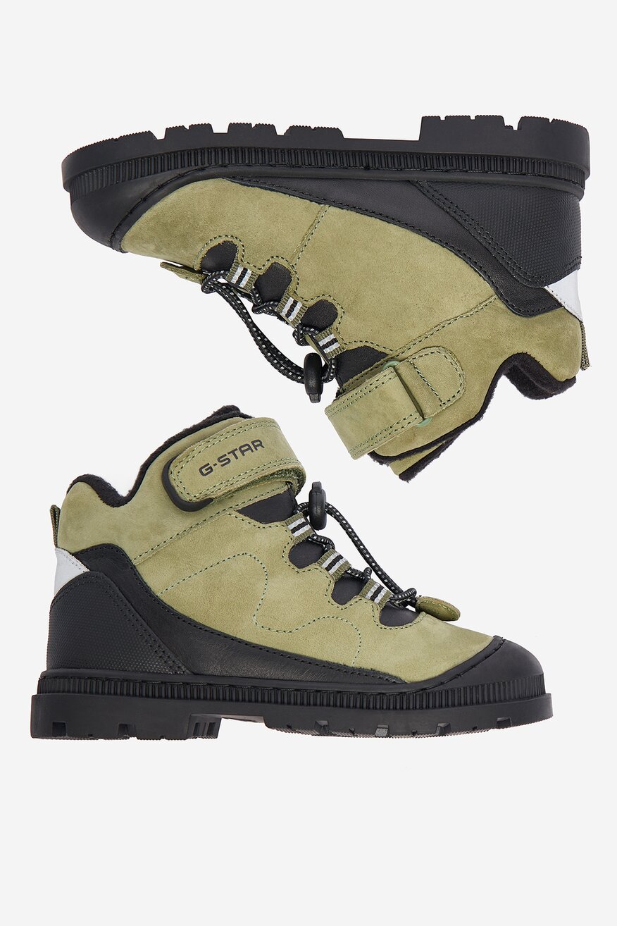 G-STAR RAW - Skórzane trzewiki na rzep - 5906751328934