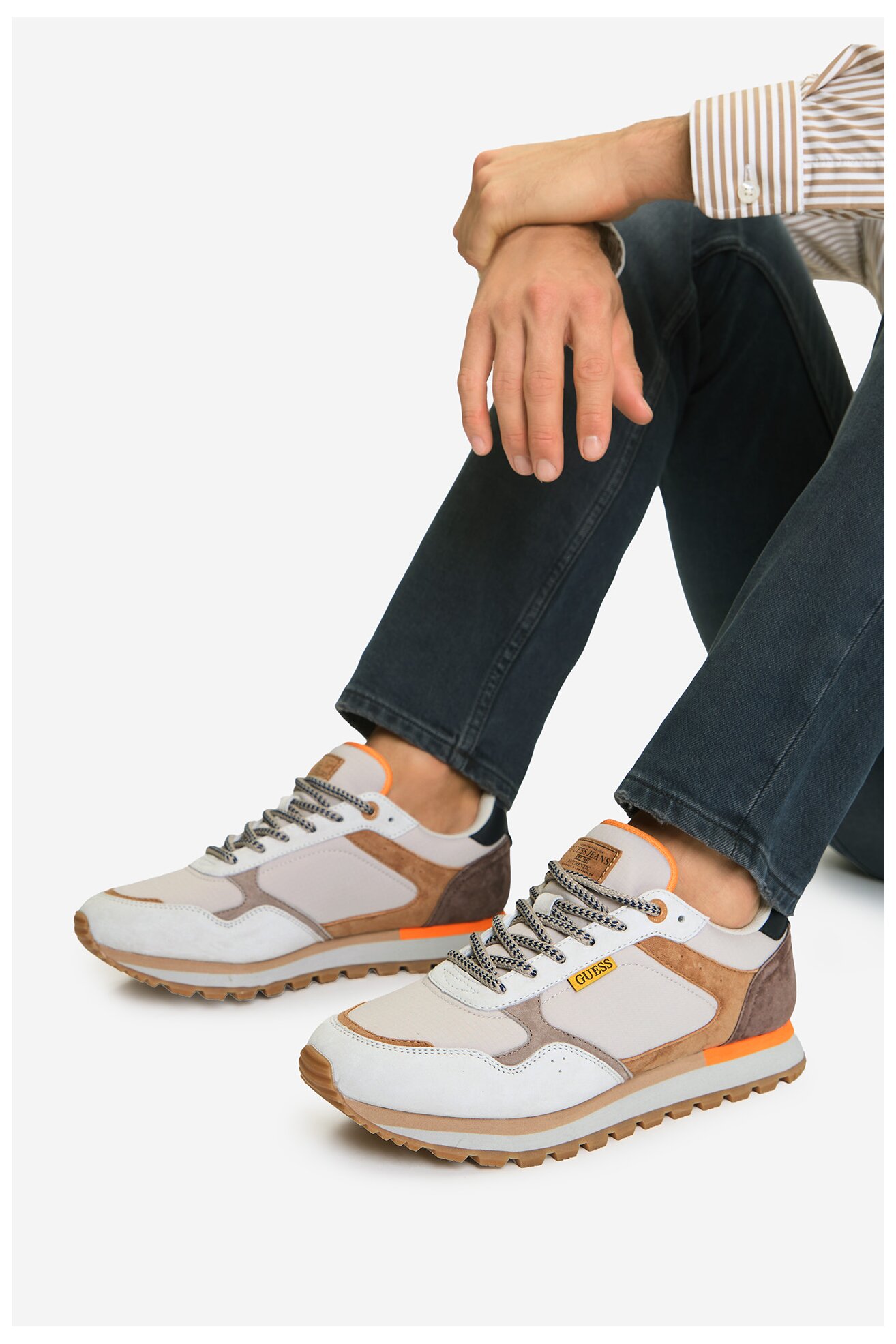 Sneakers GUESS JEANS CWBEO-ETIENNE-01 Beżowy