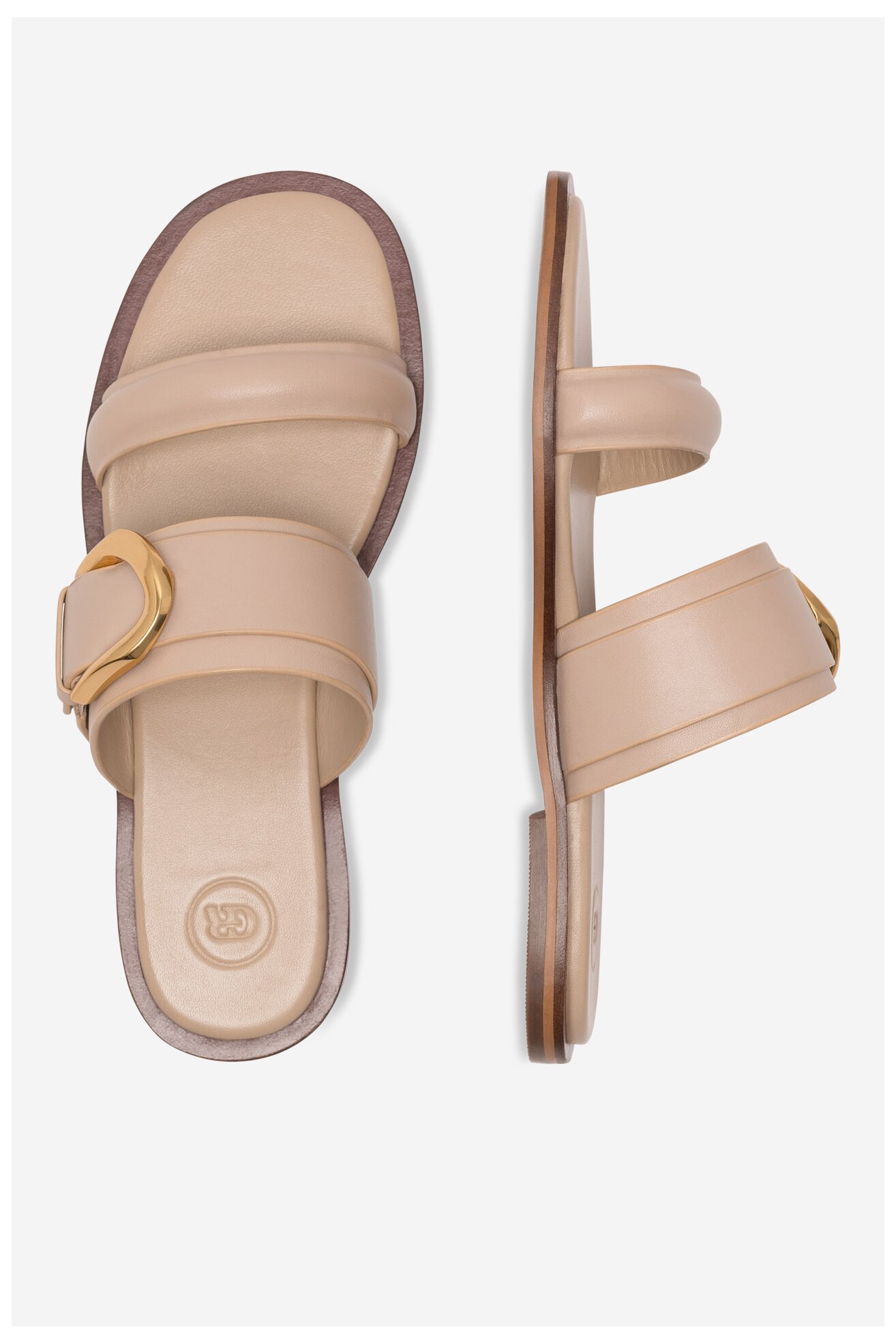 Klapki Gino Rossi ELZA-112686 Beżowy