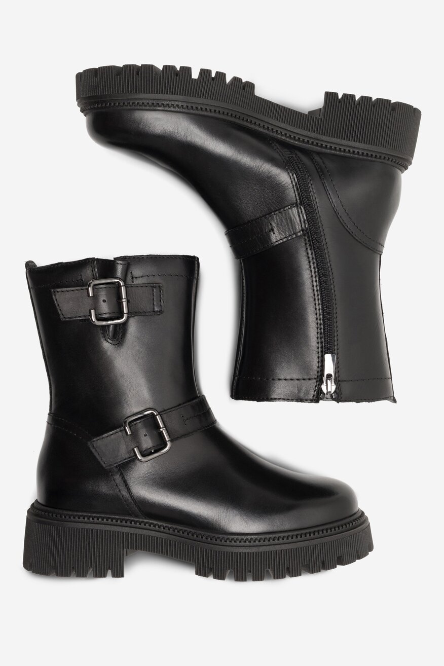 Lasocki - Skórzane botki - 5905588161127