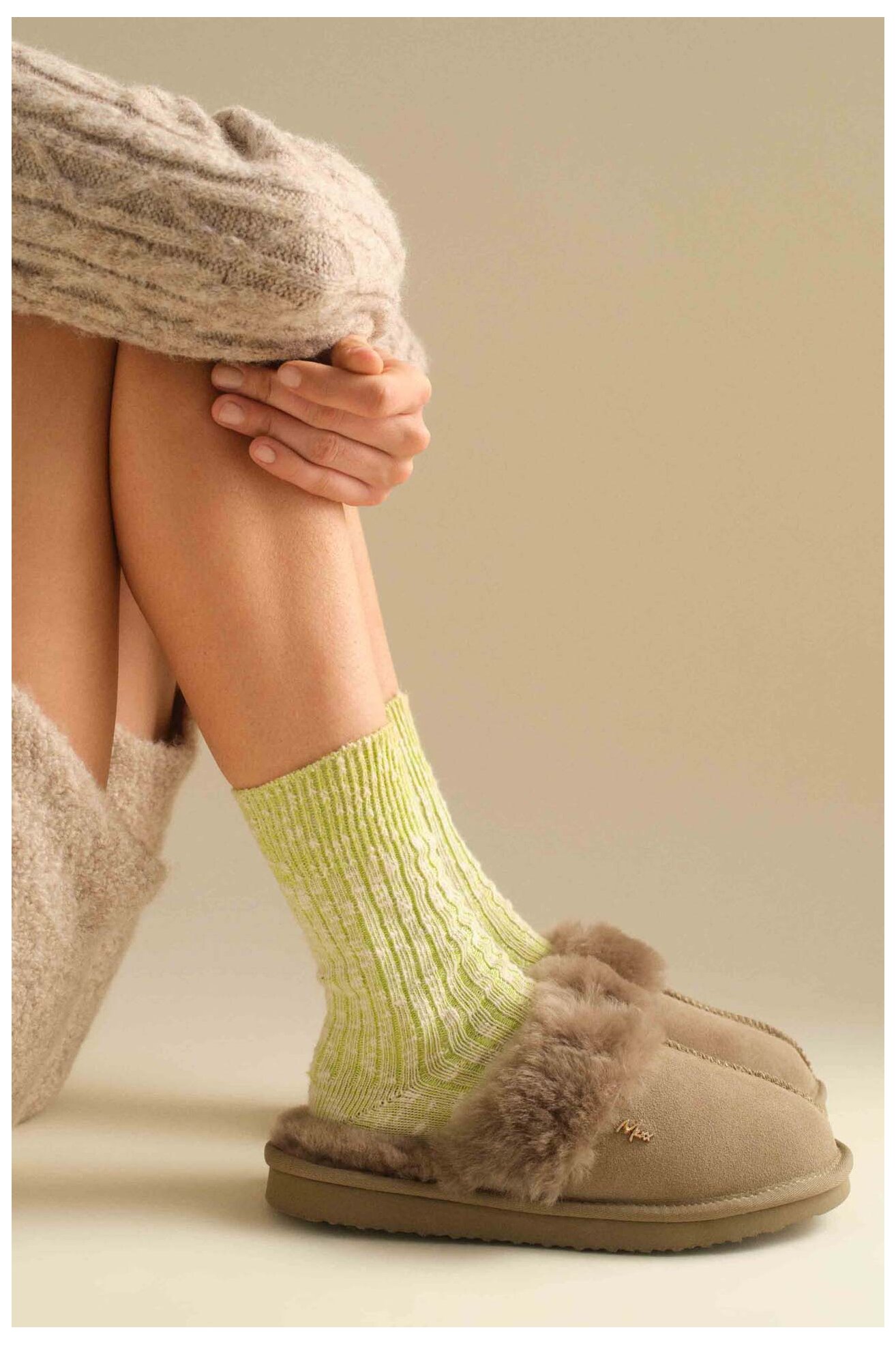 Kapcie Mexx MICH2003643W Beżowy ciemny