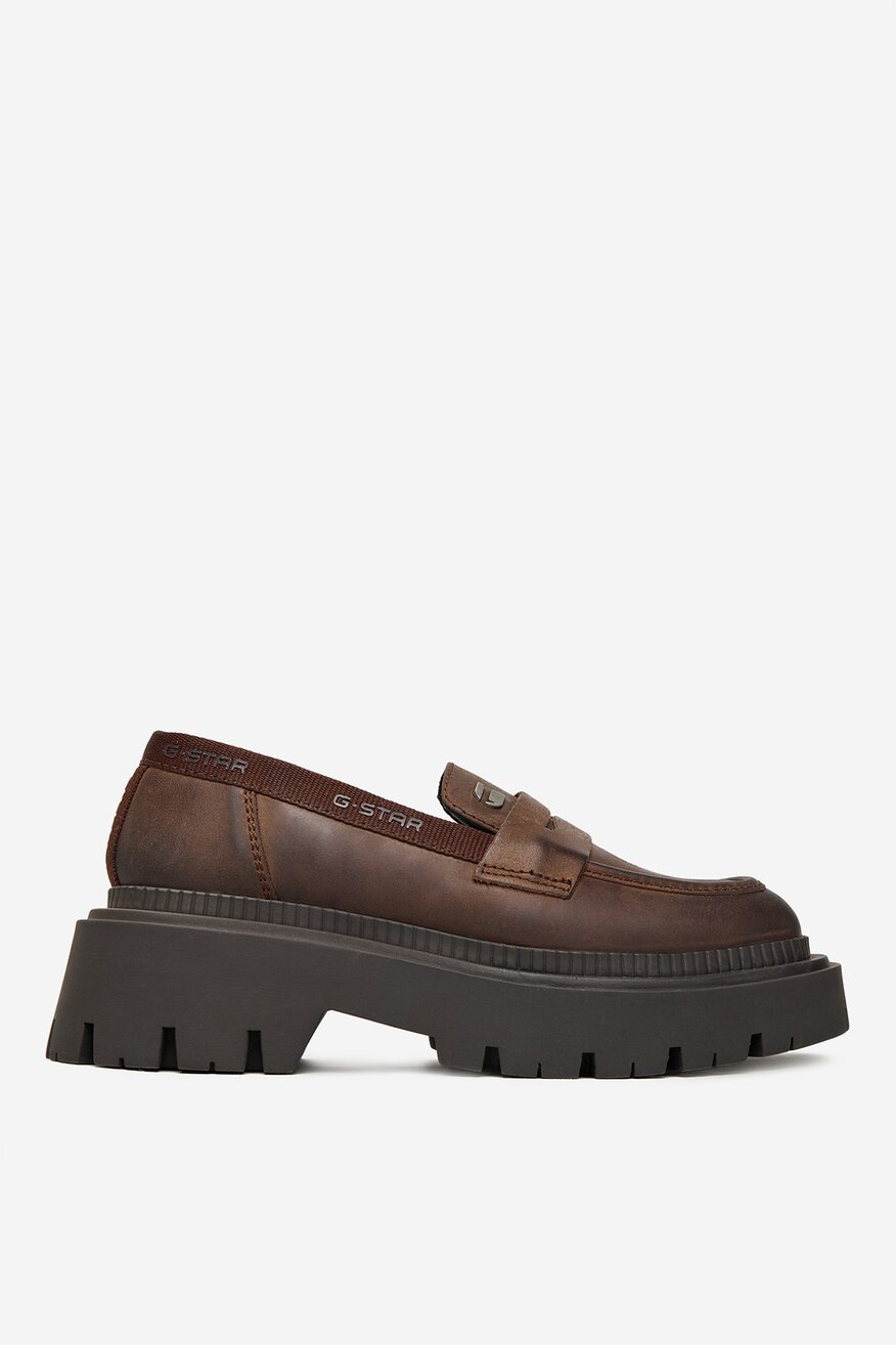 G-STAR RAW - Loafersy skórzane - 5906751395325