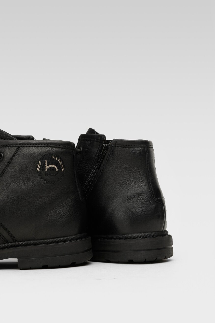 
                Bugatti - Skórzane trzewiki czarne - 5903698932583